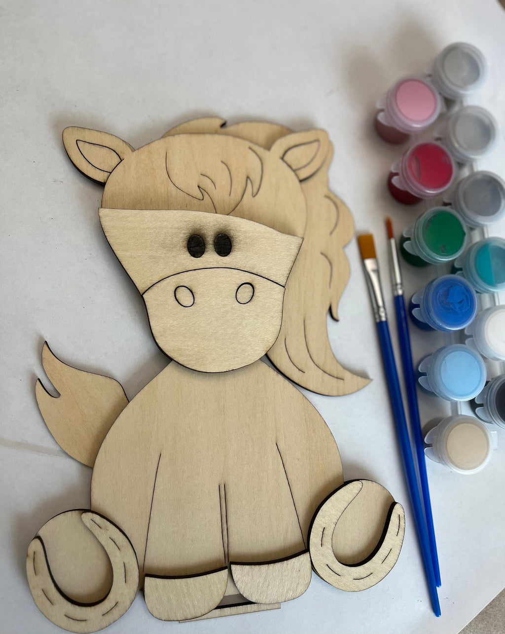 Paint Your Own Horse Interchangeable Sign