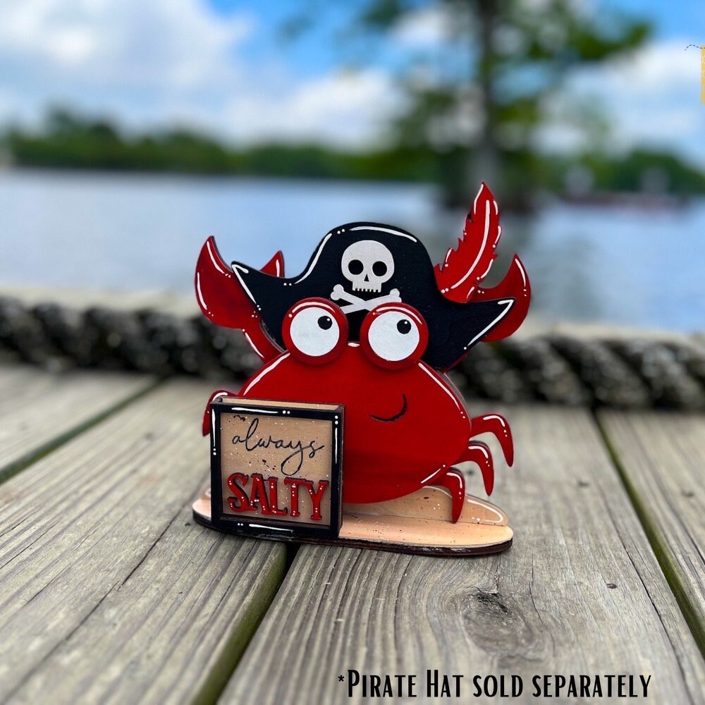 Crab Interchangeable Desk Buddy with Interchangeable Holiday Hats