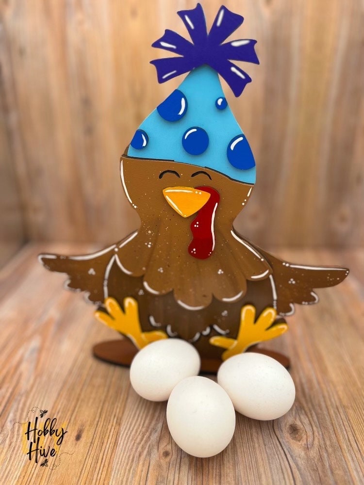 Festive Chicken Desk Buddy (8 Hats)