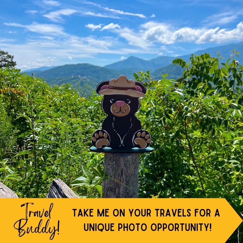 Woodland Bear Sign with Interchangeable Seasonal Hats