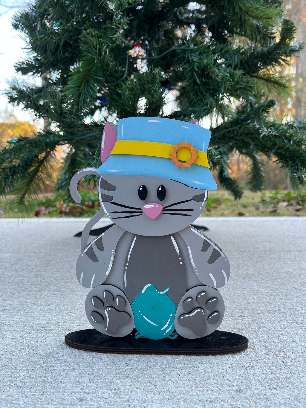 Paint Your Own, Cute Cat Interchangeable Desk Buddy