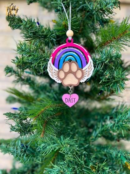 Rainbow Bridge Pet Memorial Ornament