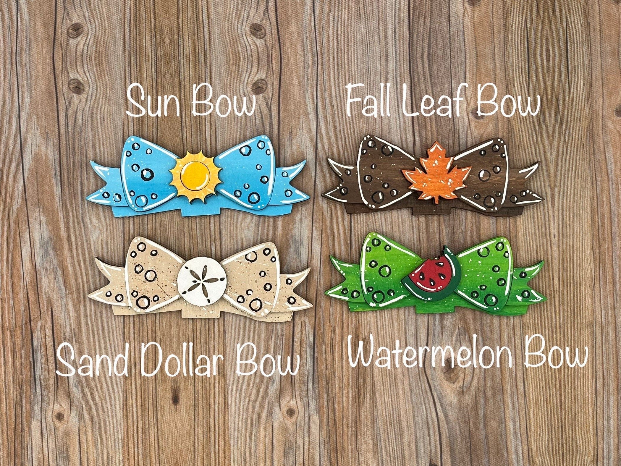 Bows for Farm Animal Shelf Sitters and Desk Buddies