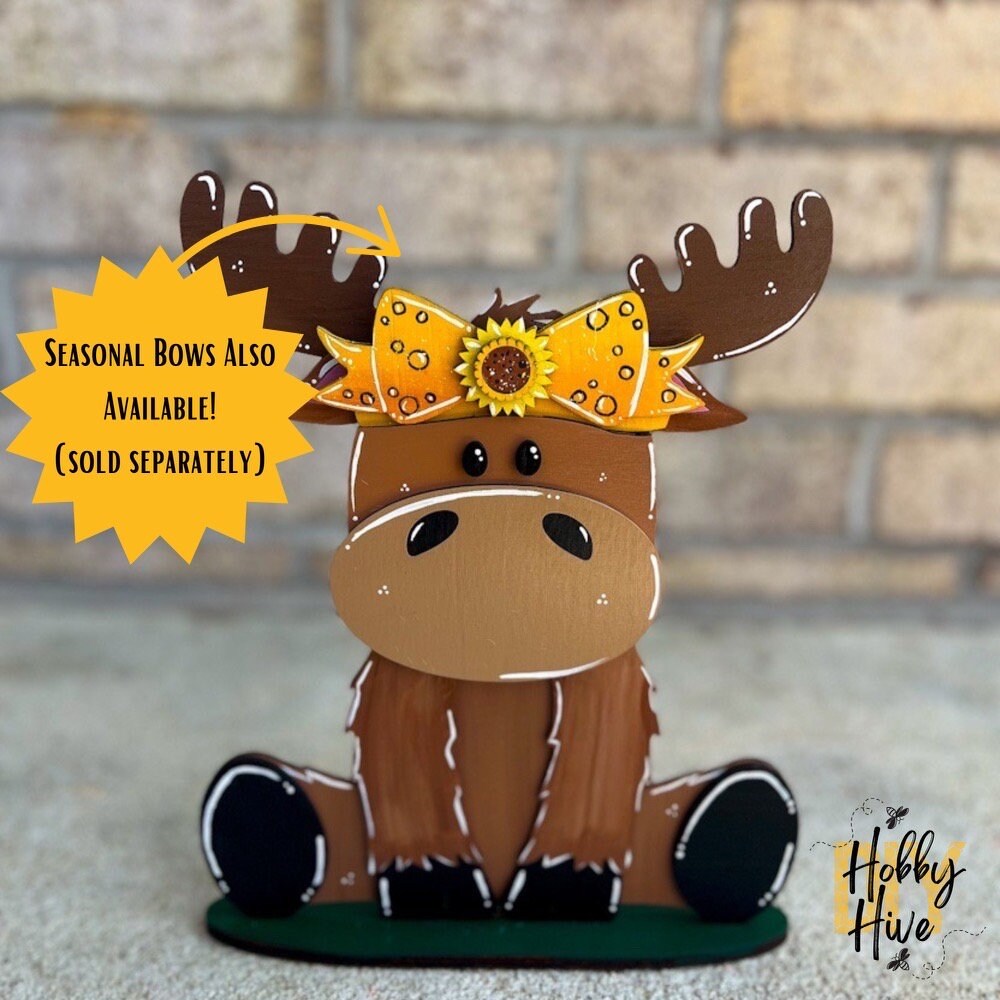 Moose Desk Buddy with Interchangeable Hats