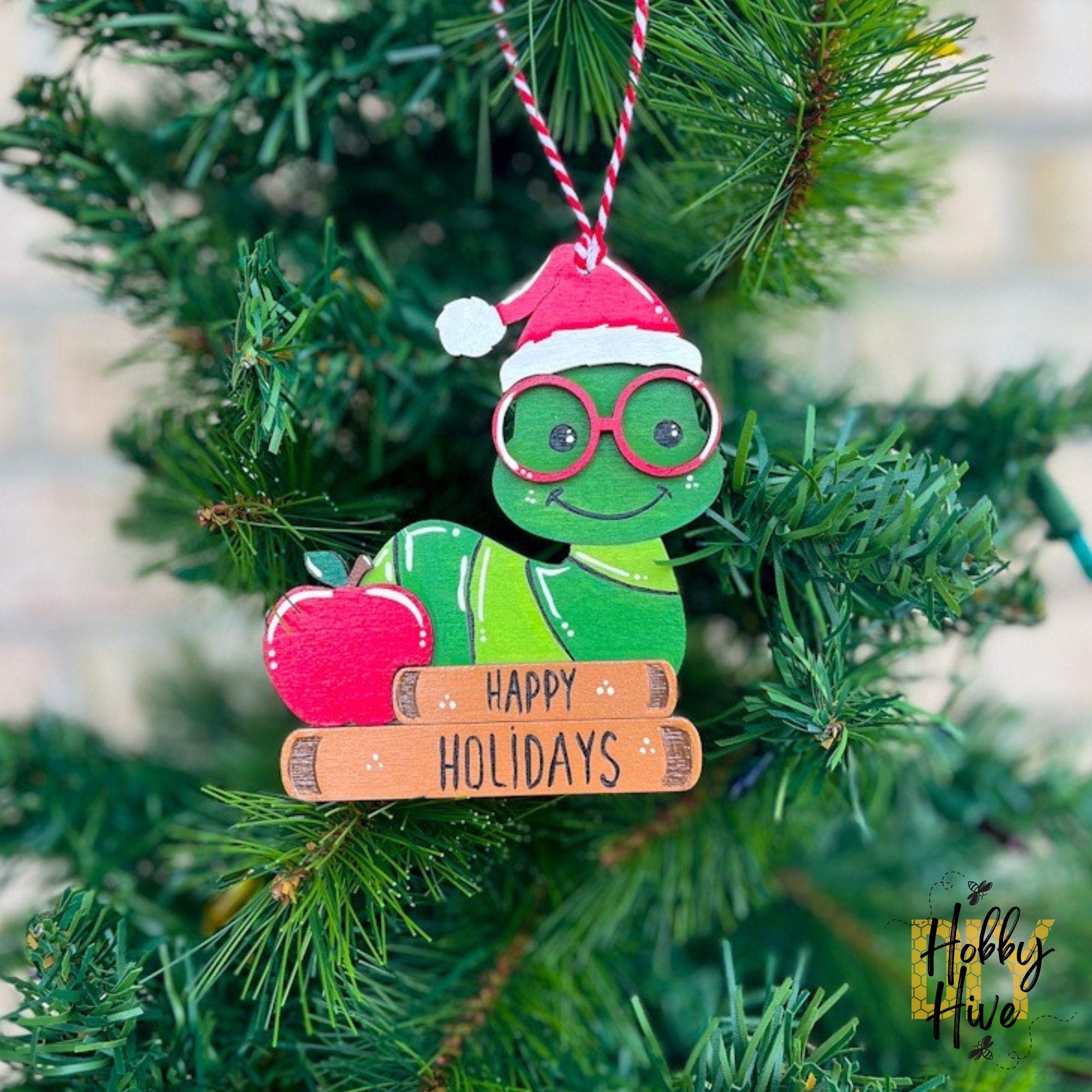 Bookworm Ornament