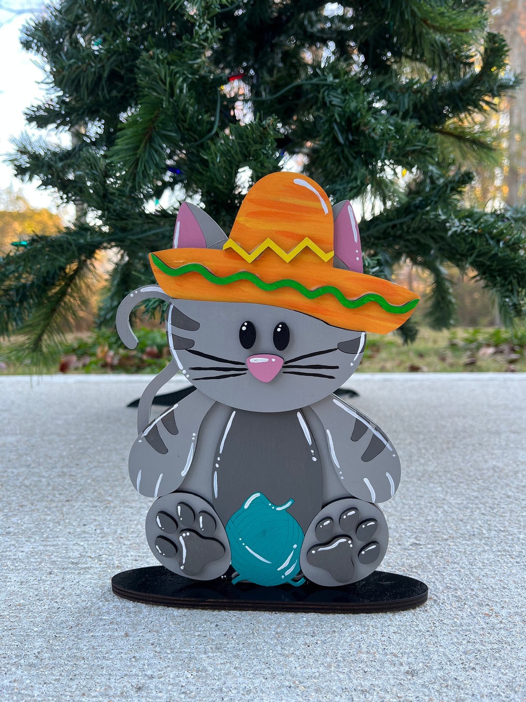 Paint Your Own, Cute Cat Interchangeable Desk Buddy