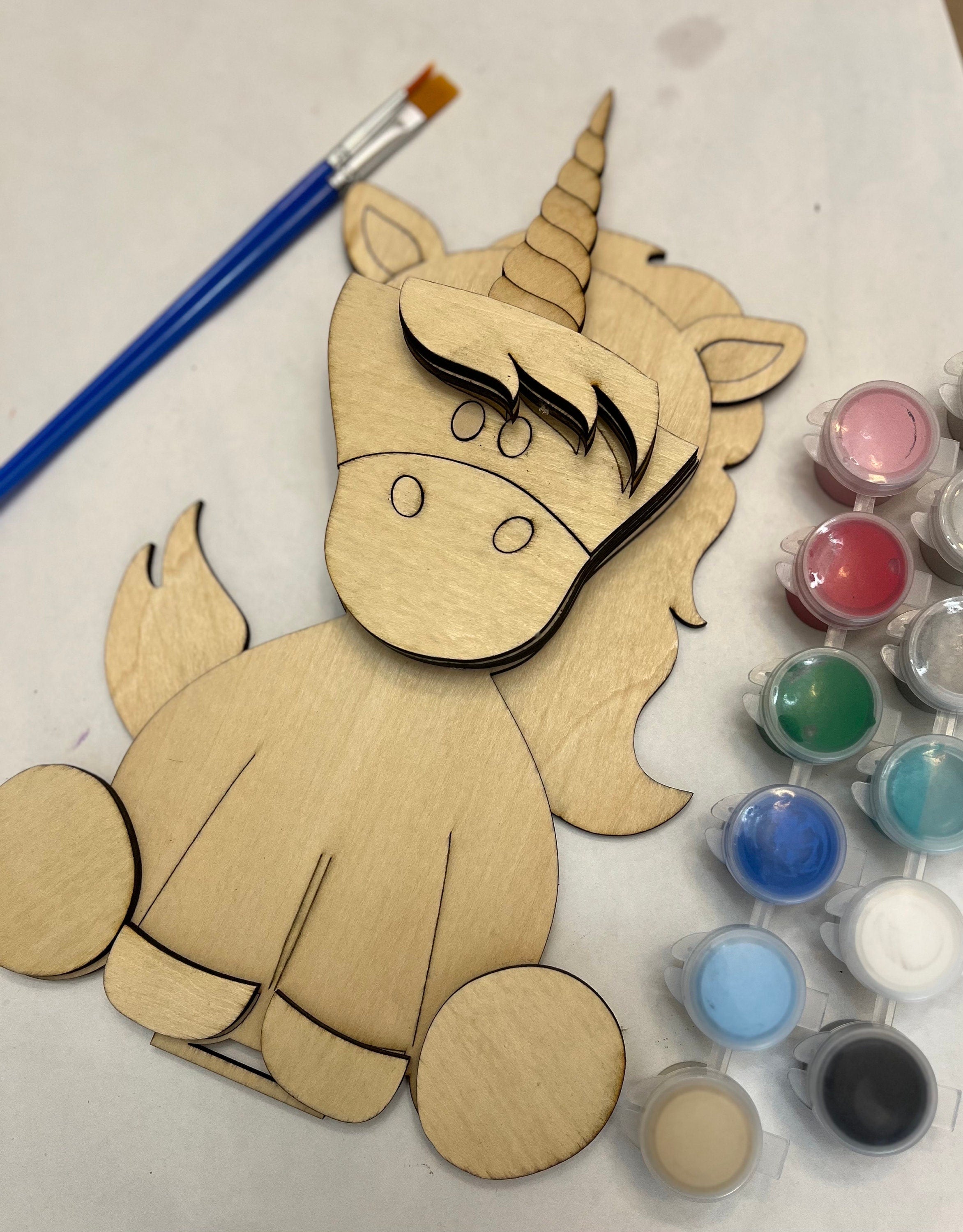 Paint Your Own Unicorn Interchangeable Sign