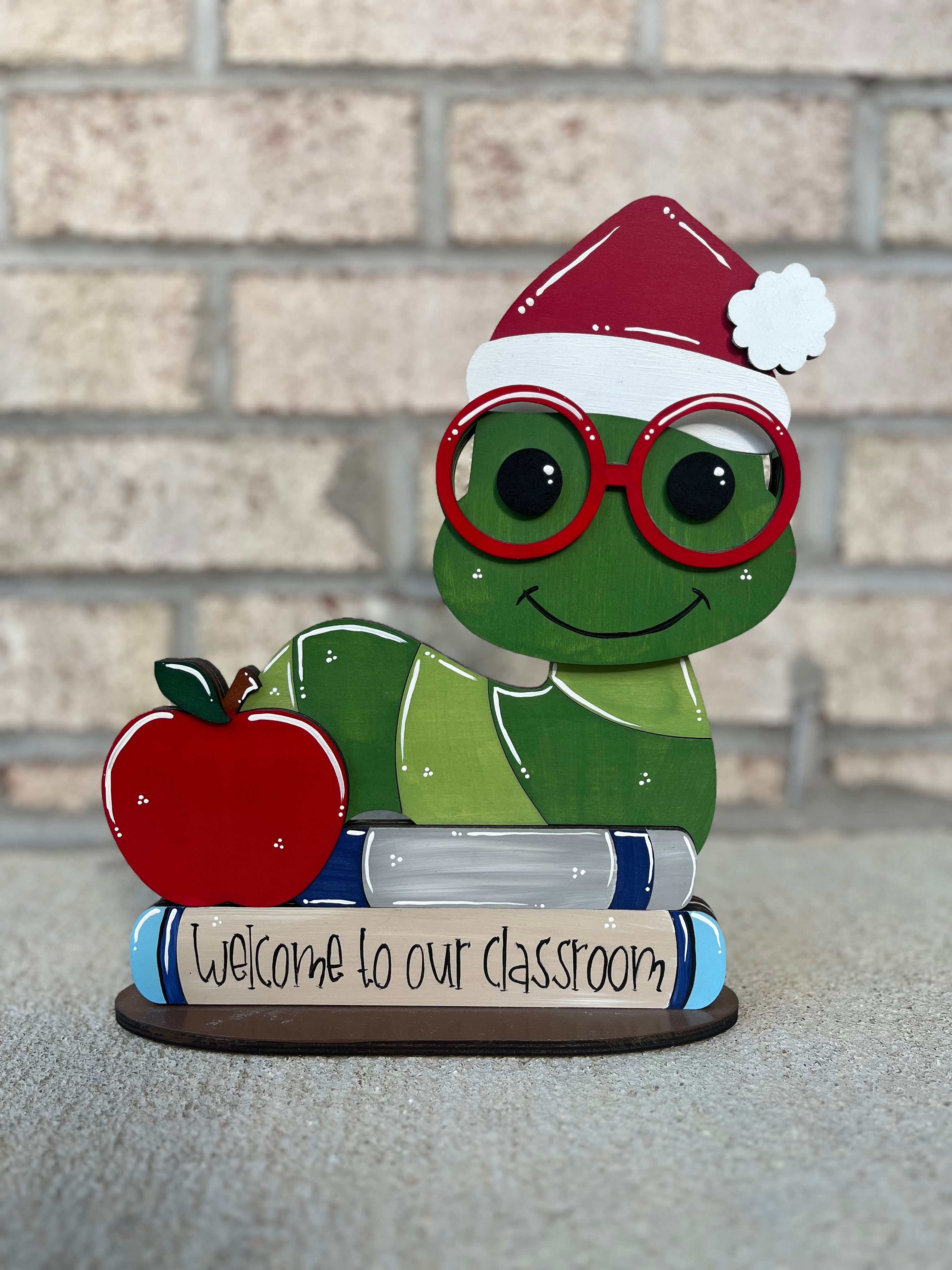 Bookworm Teacher Desk Buddy (8 Hats)