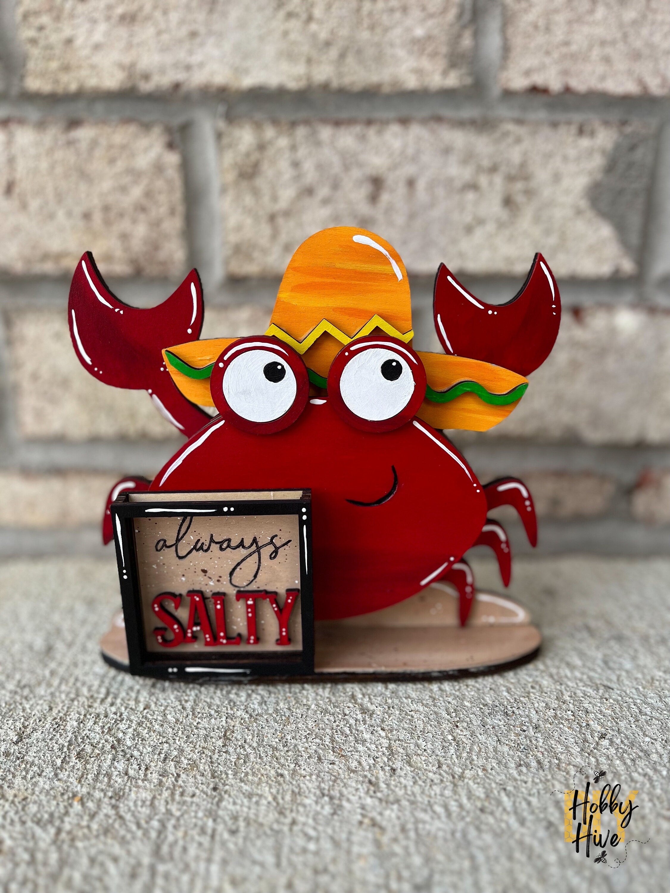 Crab Interchangeable Desk Buddy with Interchangeable Holiday Hats