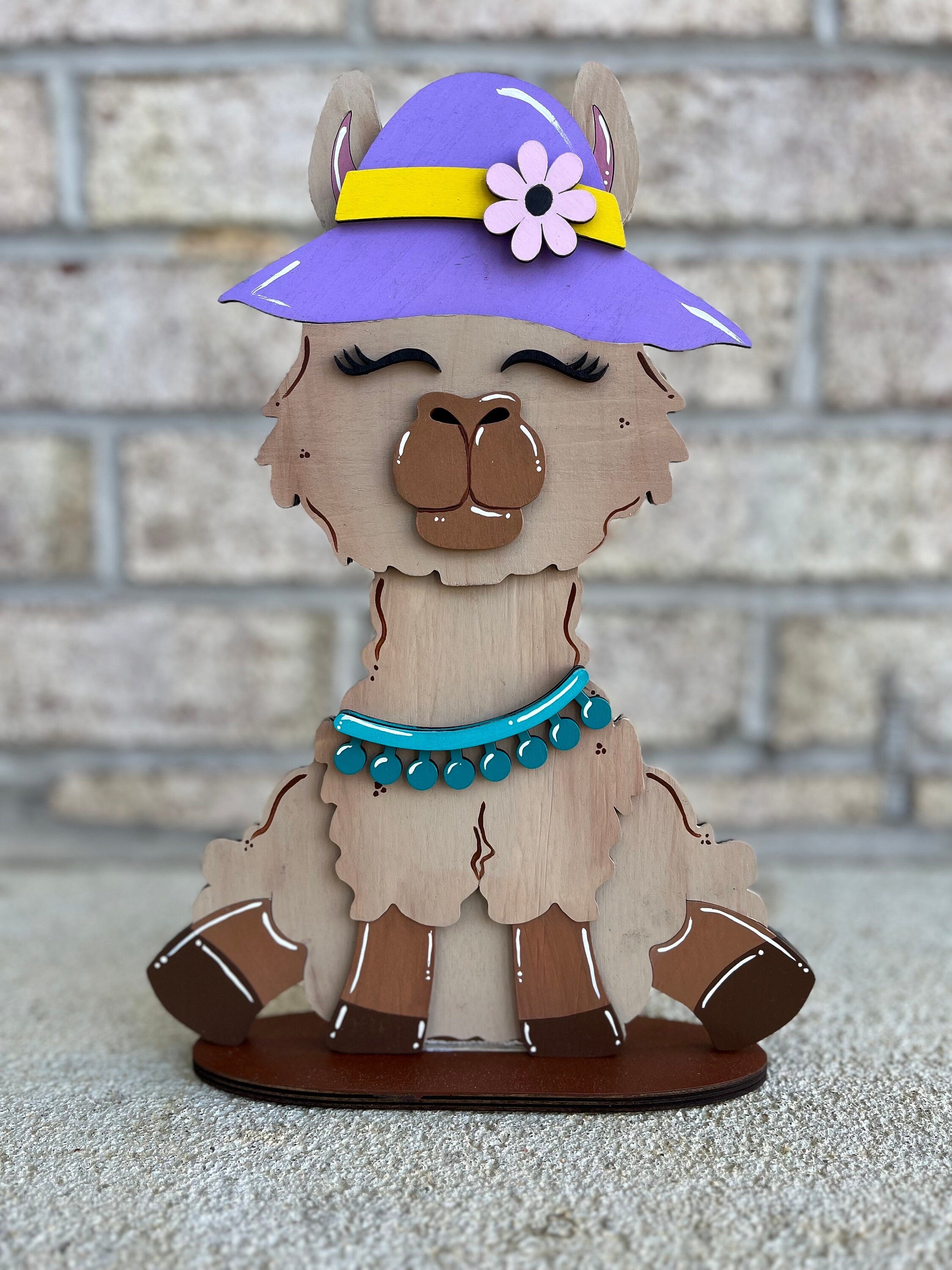 Paint Your Own Llama Interchangeable Sign