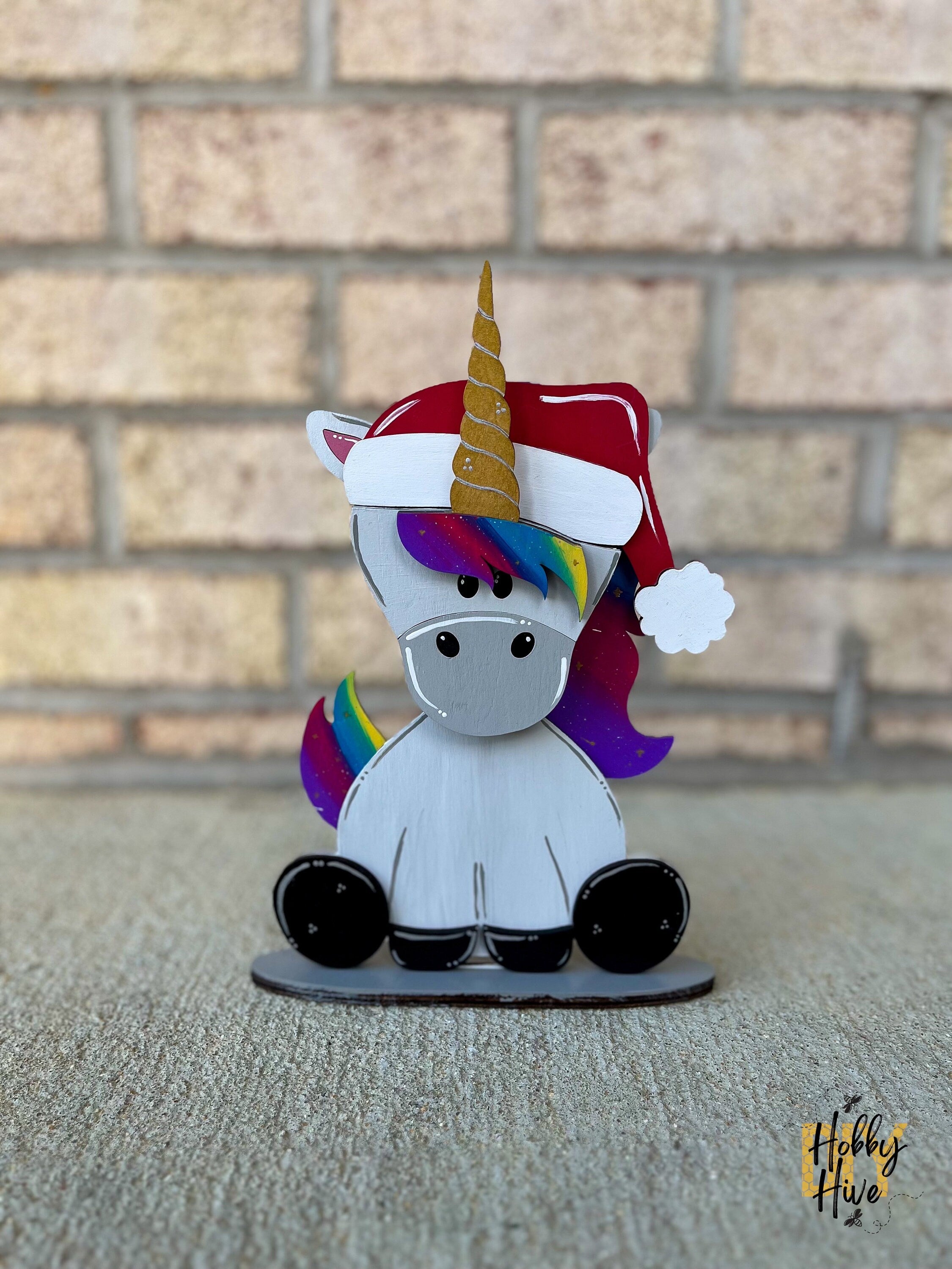 Magical Unicorn Desk Buddy with Interchangeable Hats for Decor and Gifting