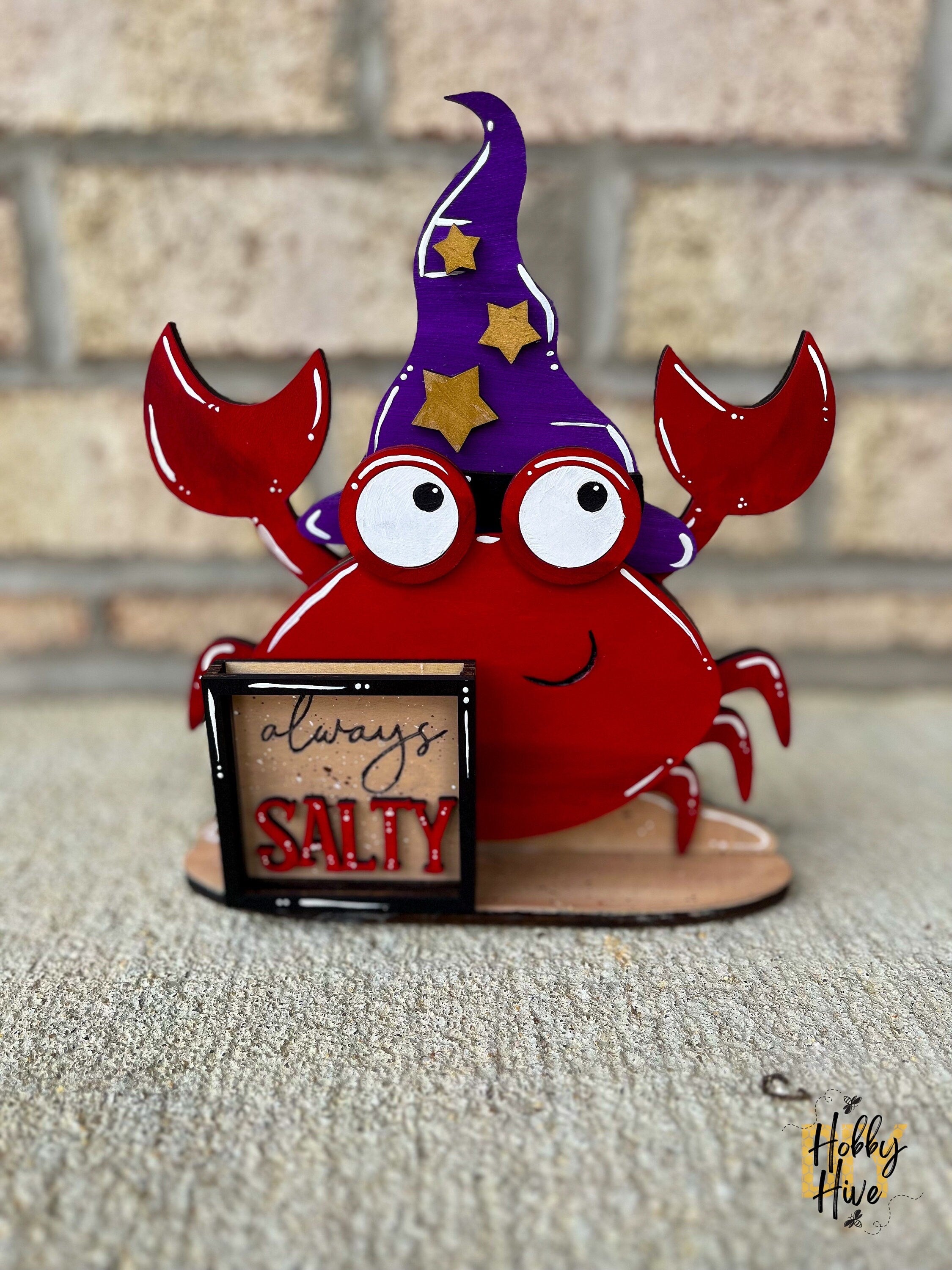 Crab Interchangeable Desk Buddy with Interchangeable Holiday Hats