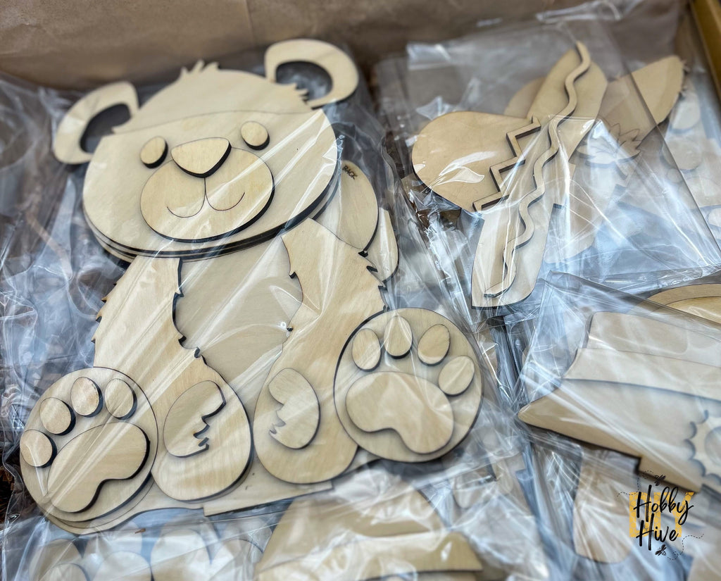 Paint Your Own Teddy Bear Interchangeable Sign