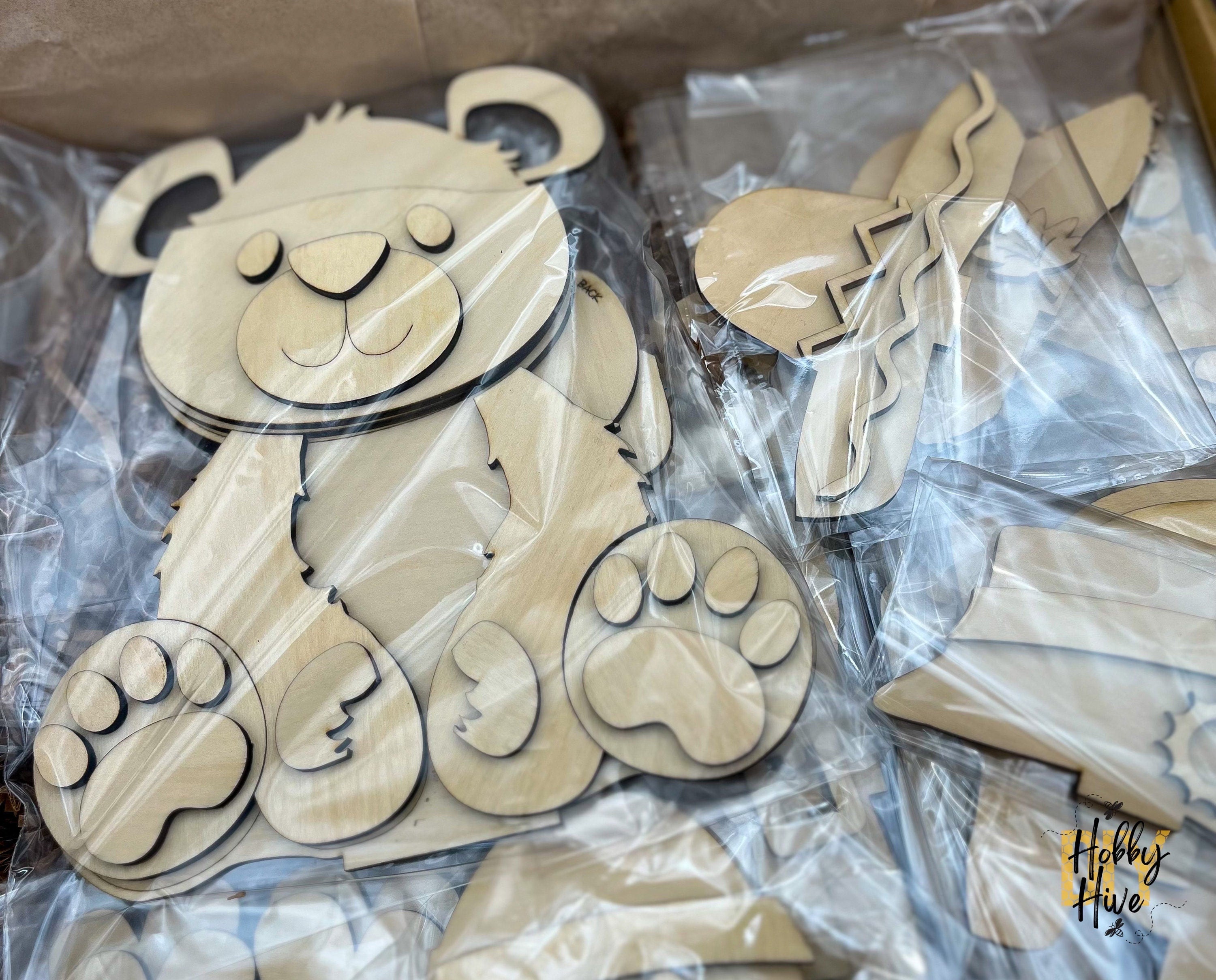 Paint Your Own Teddy Bear Interchangeable Sign