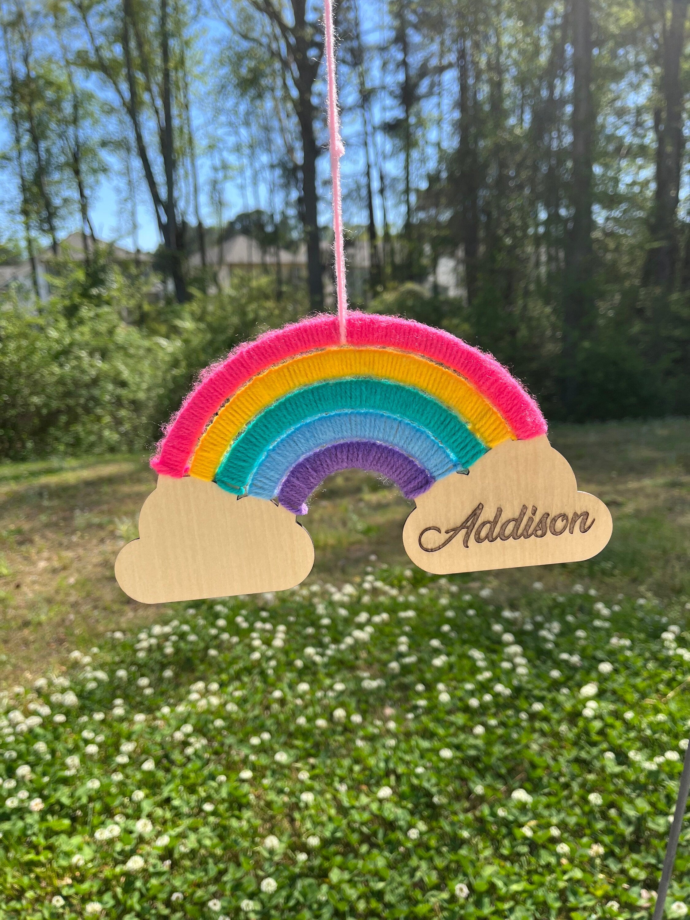 Personalized Rainbow Yarn Kit with Yarn and Needle Included