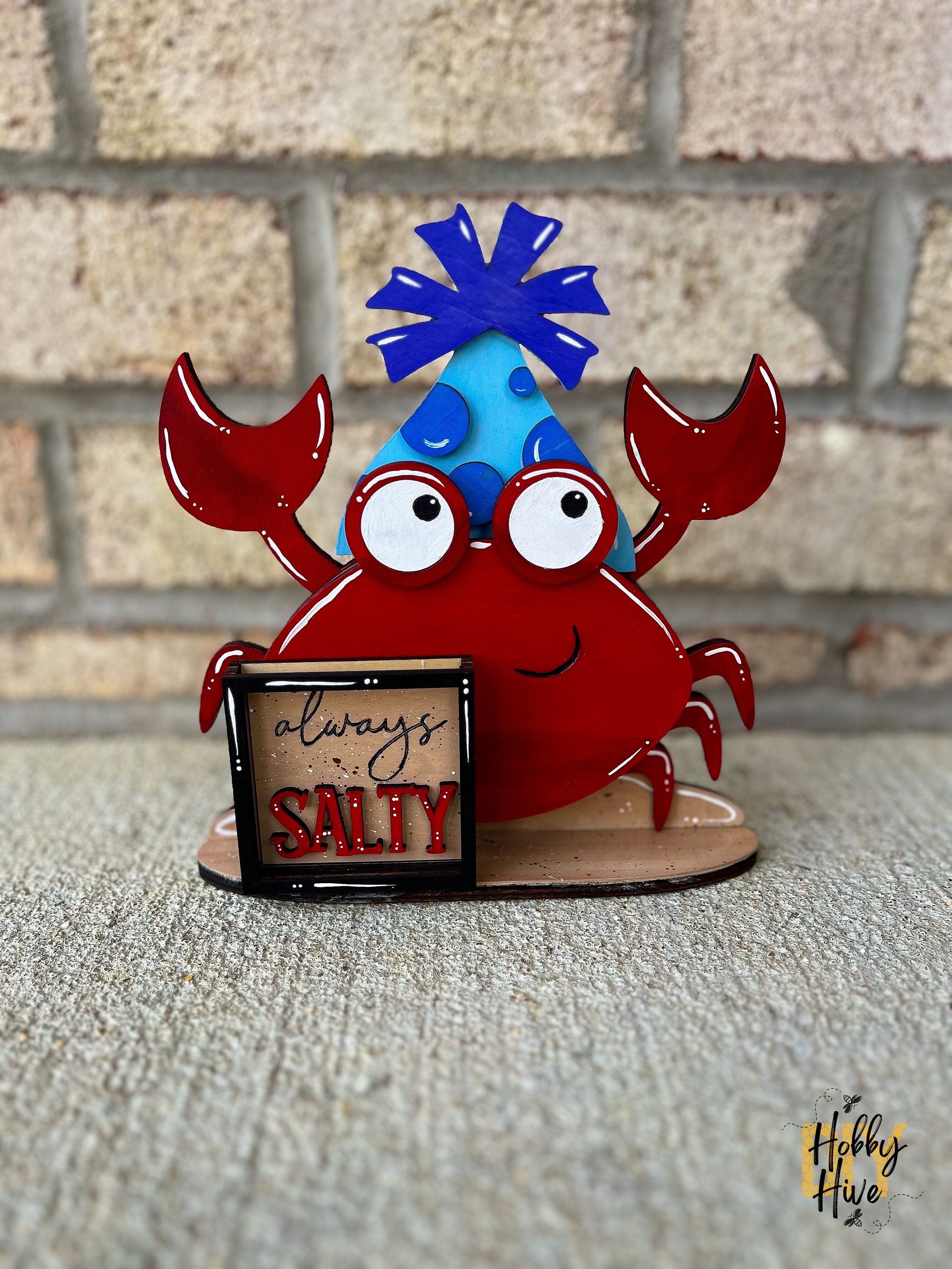 Crab Interchangeable Desk Buddy with Interchangeable Holiday Hats