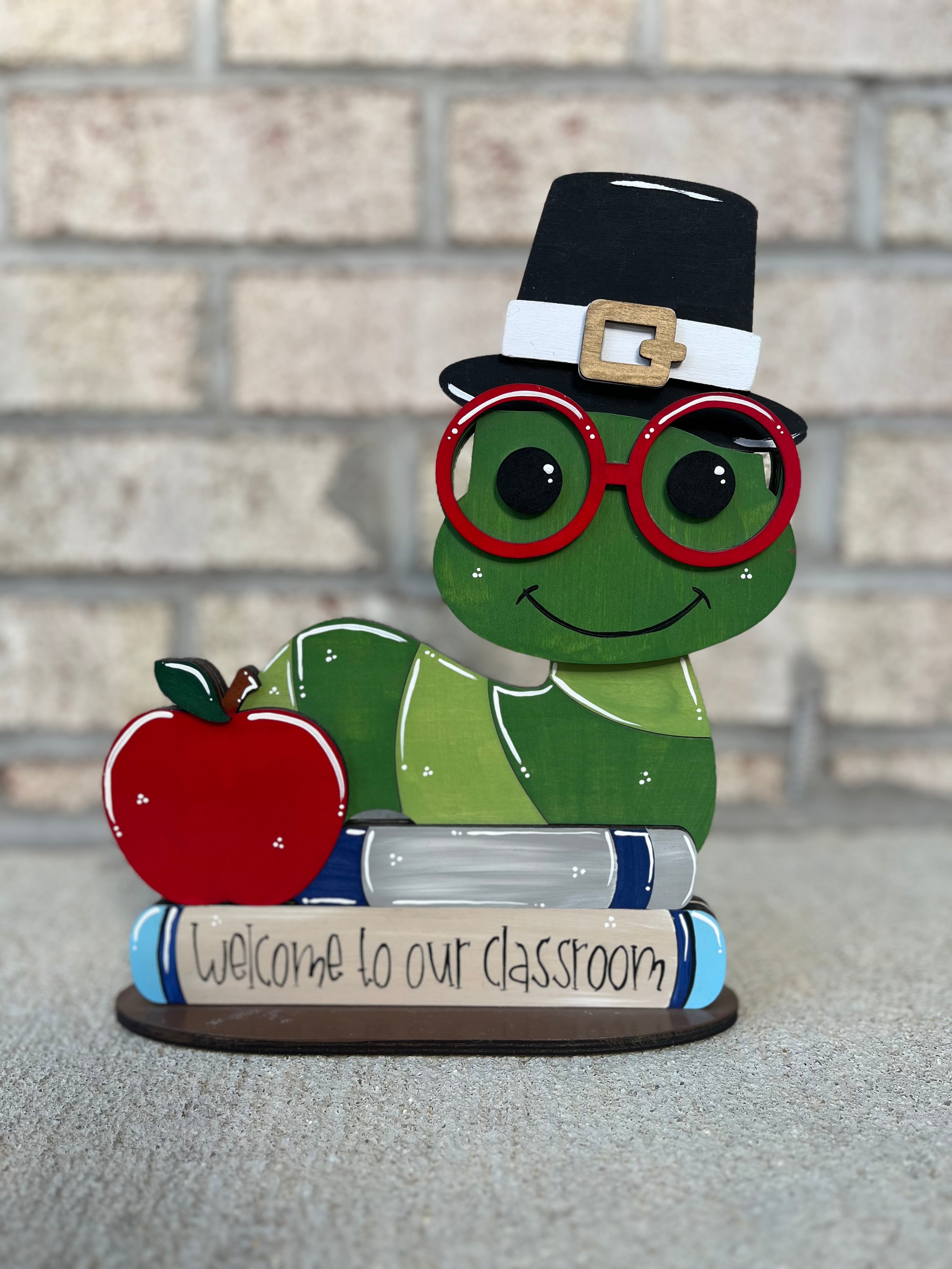 Bookworm Teacher Desk Buddy (8 Hats)