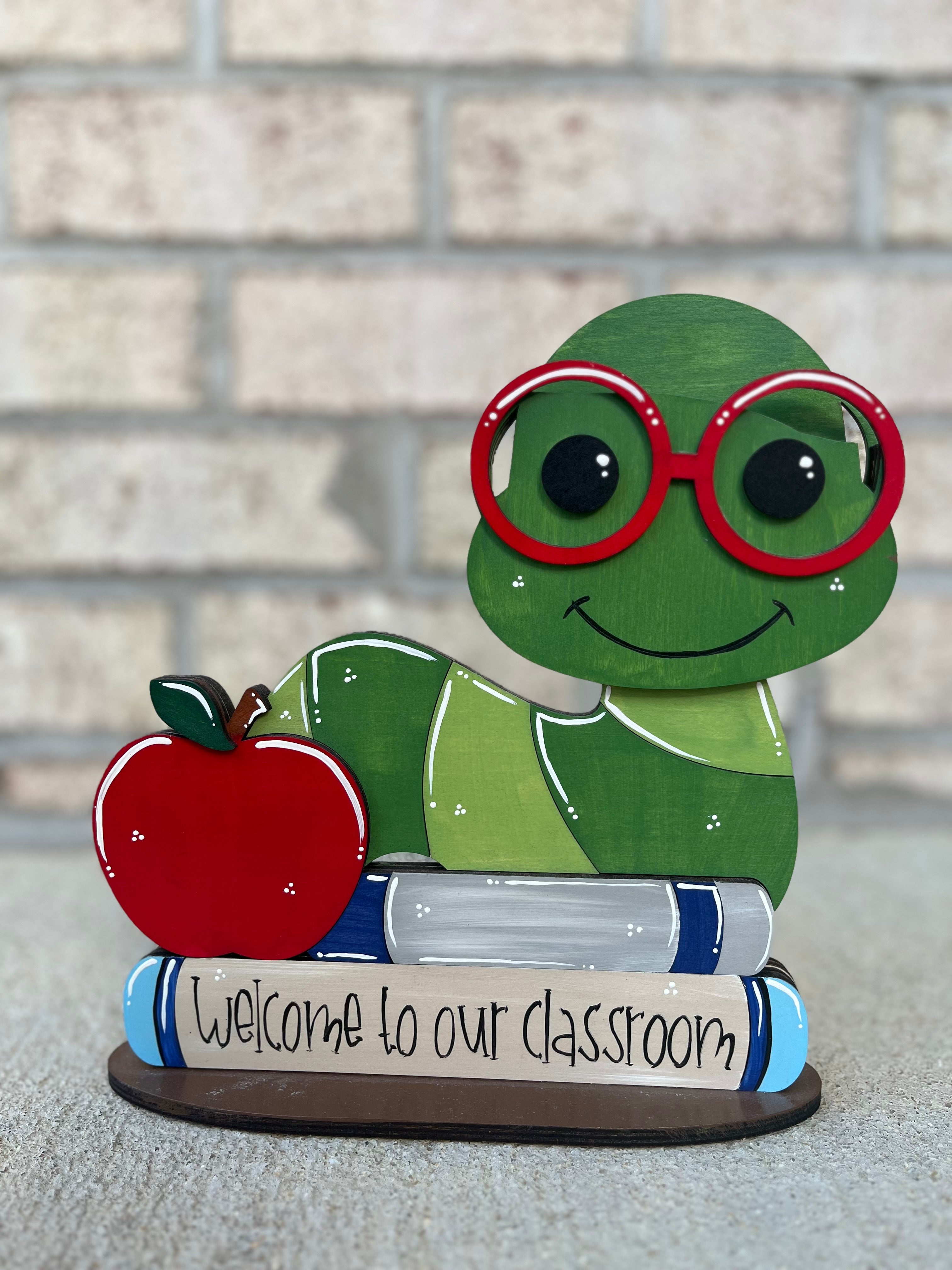 Bookworm Teacher Desk Buddy (8 Hats)