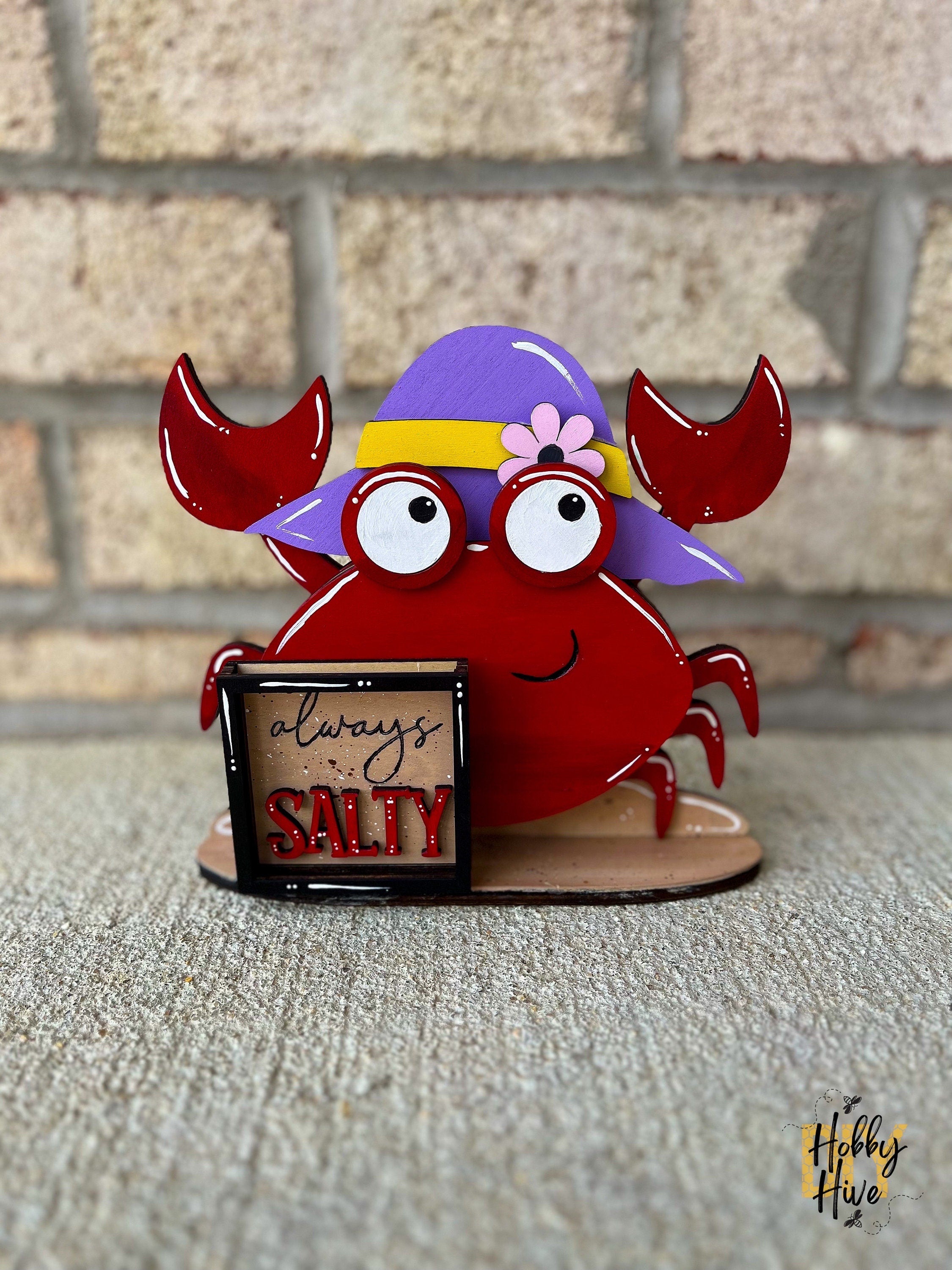 Crab Interchangeable Desk Buddy with Interchangeable Holiday Hats