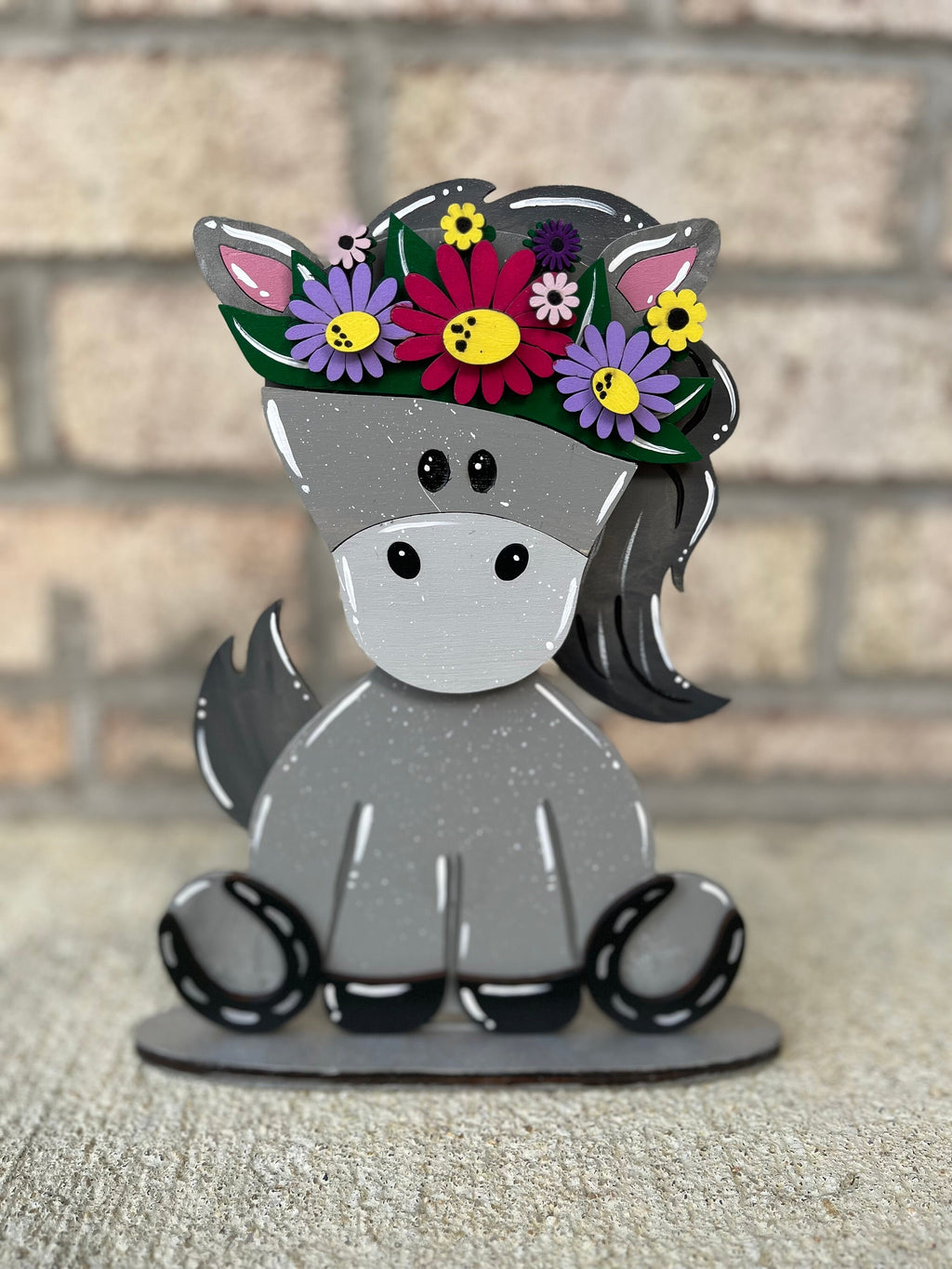 Horse Desk Buddy with Birthday Hat