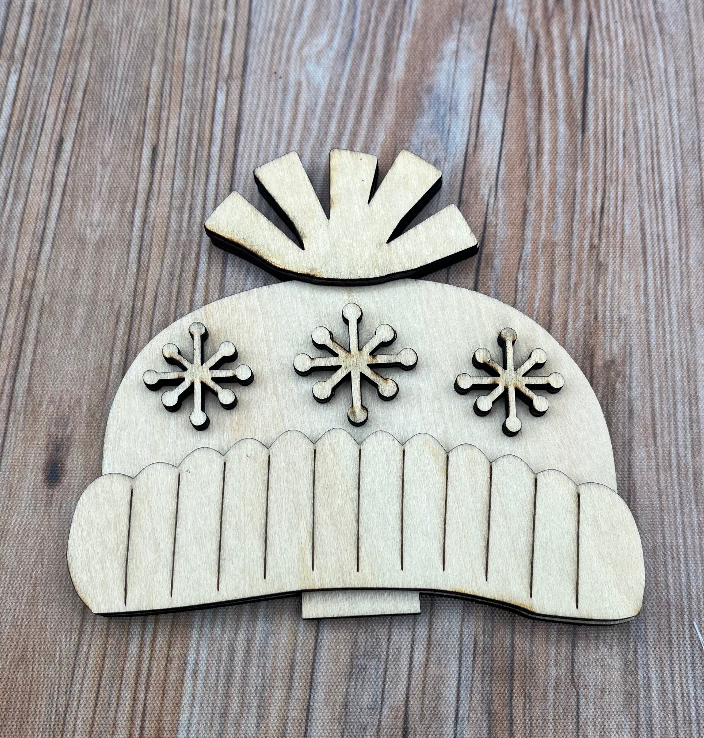 DIY Wood Blank and Paint Kit Farm Animal Hats Add ons (Hats Only)