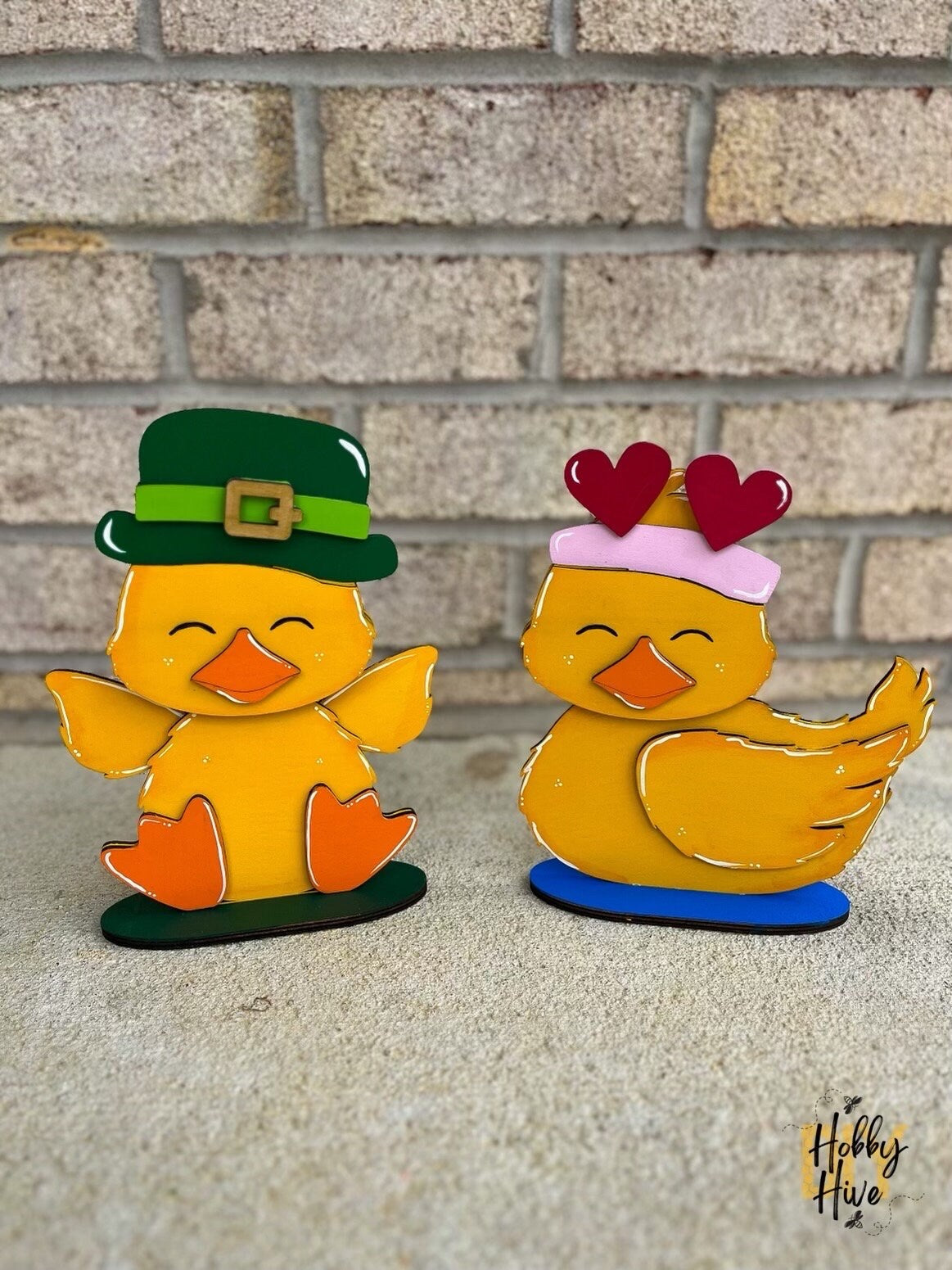 Yellow Duck Desk Buddy with Hats