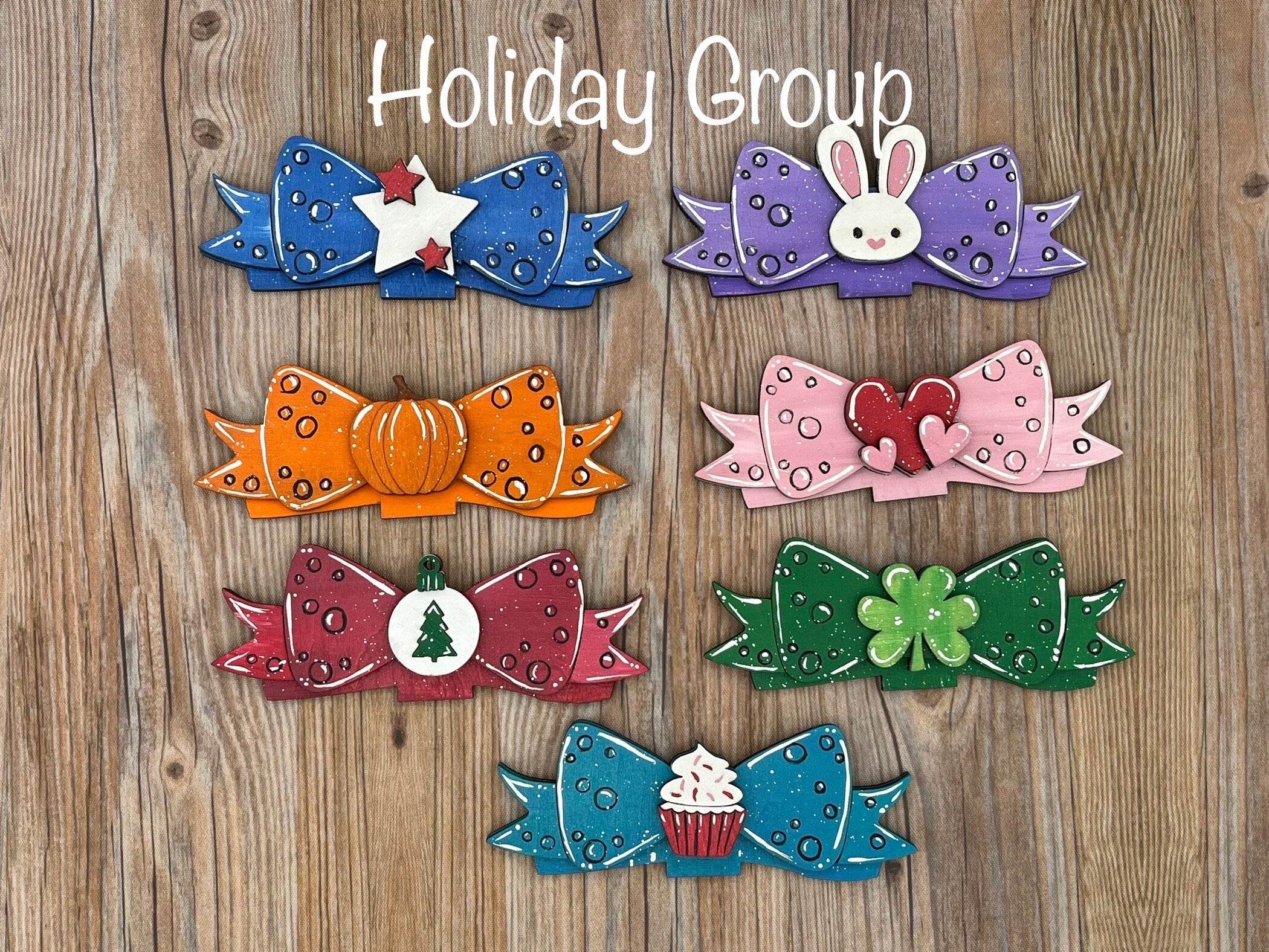 Bows for Farm Animal Shelf Sitters and Desk Buddies