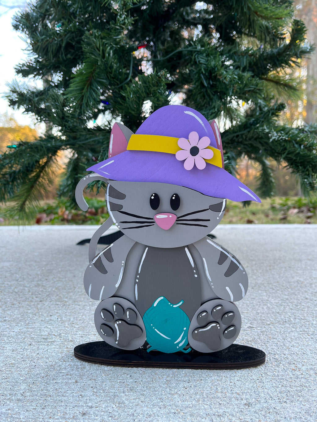 Paint Your Own, Cute Cat Interchangeable Desk Buddy