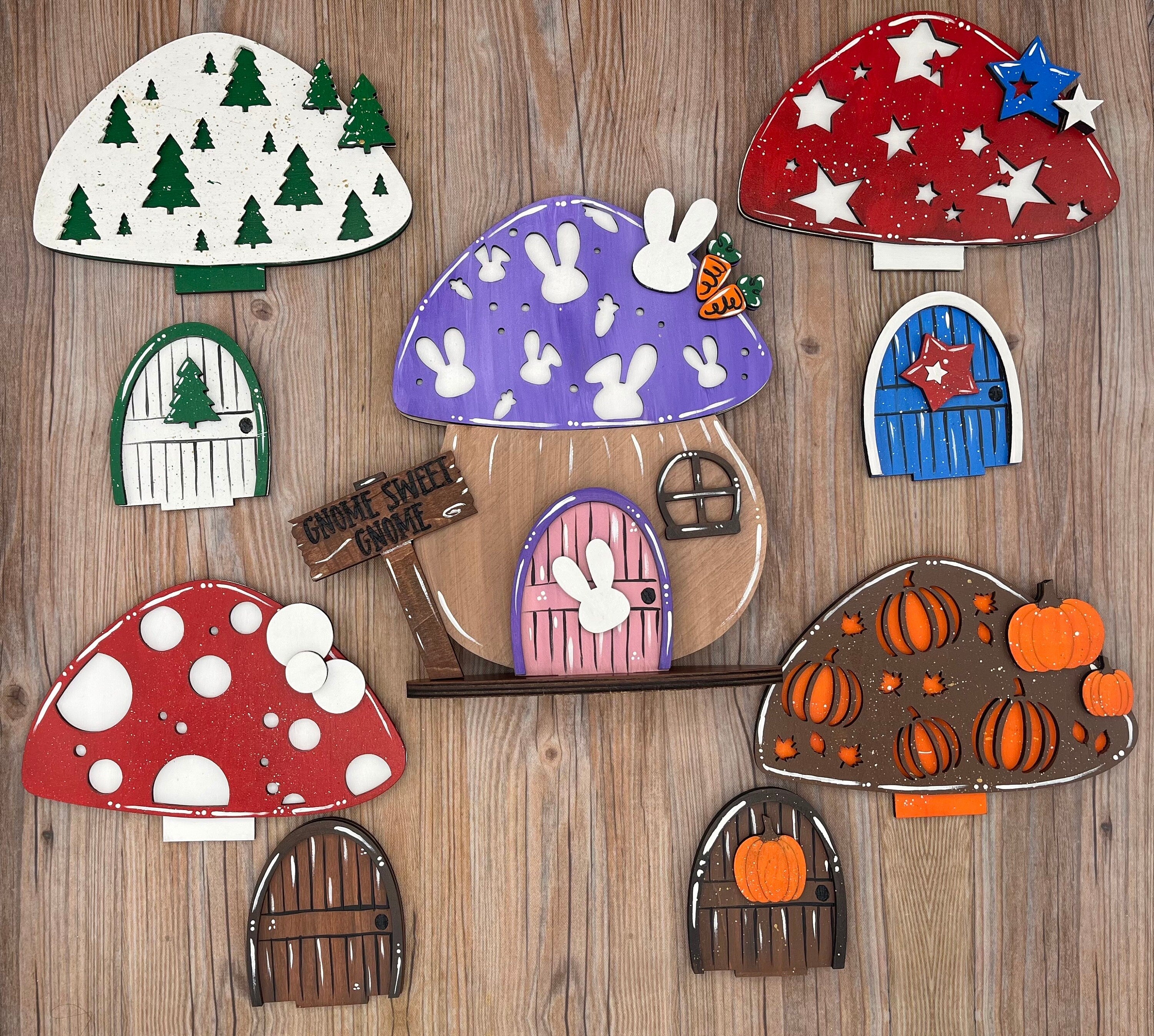 Mushroom House Interchangeable Shelf Sitter