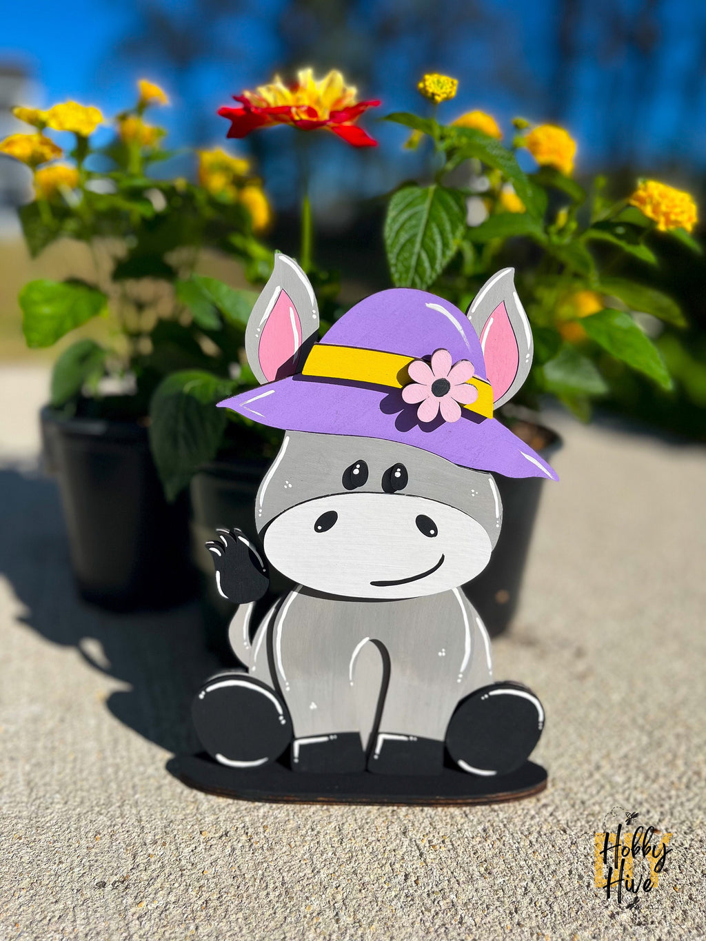 Donkey Desk Buddy with Seasonal Hats