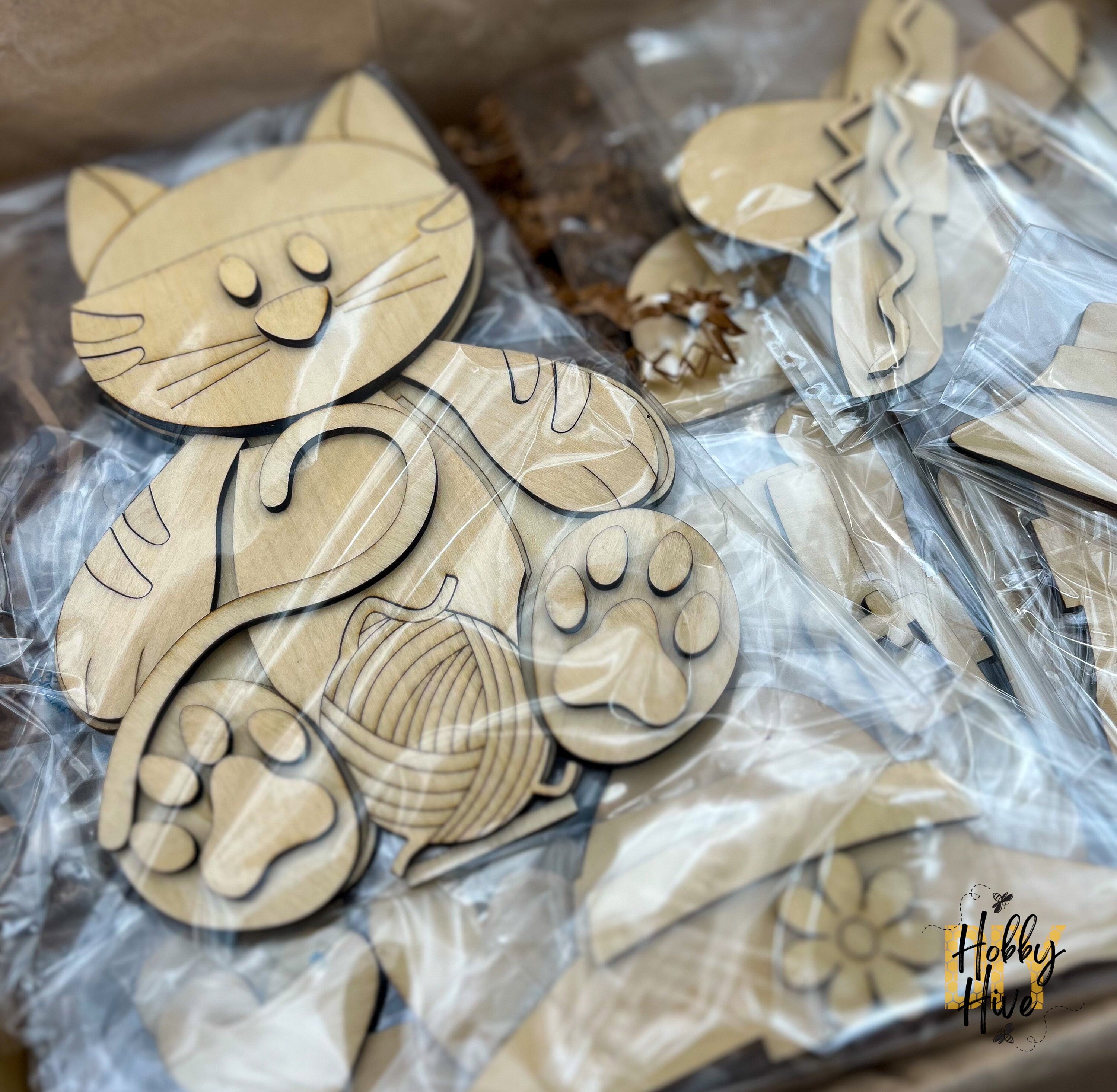 Paint Your Own, Cute Cat Interchangeable Desk Buddy