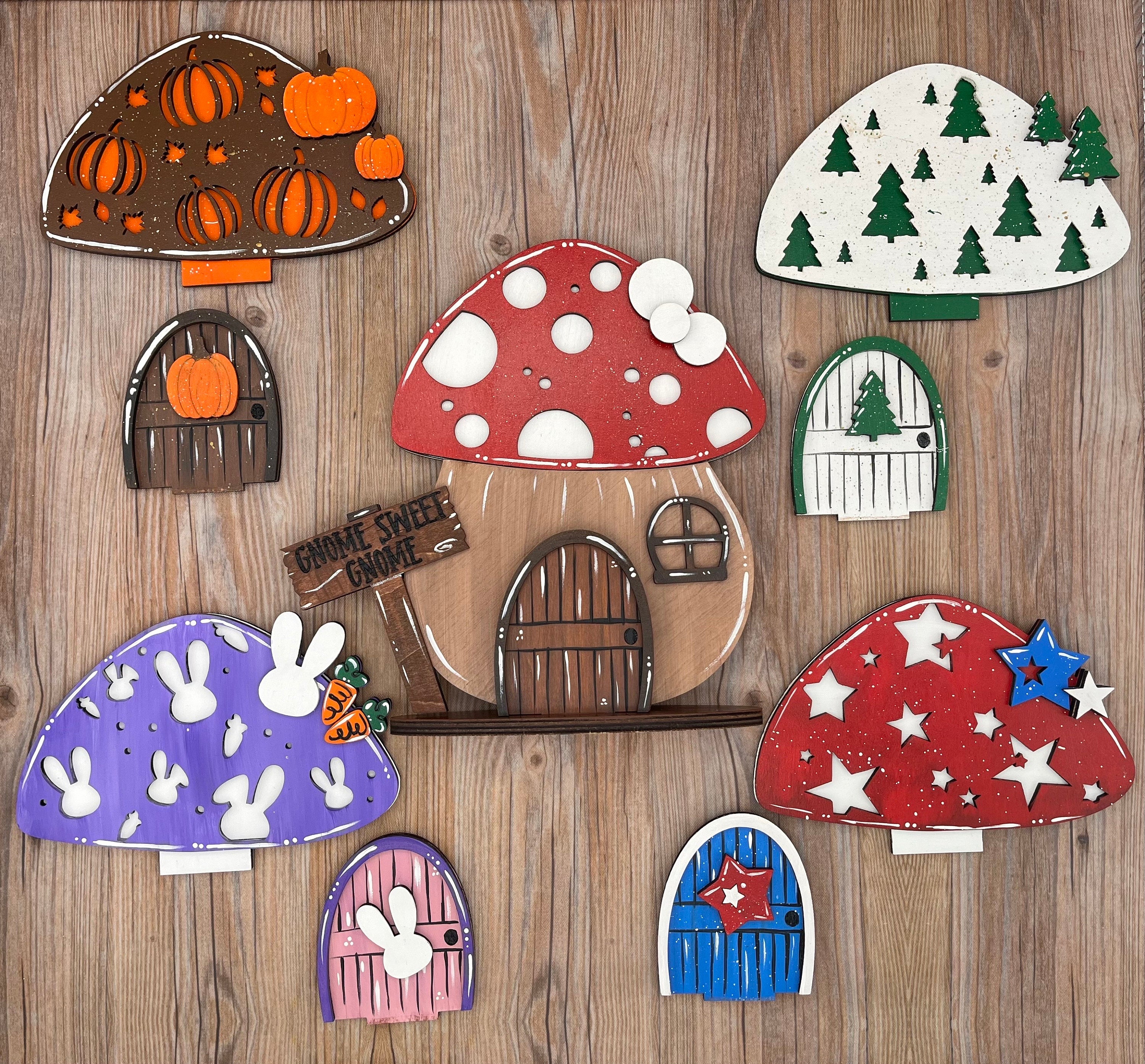 Mushroom House Interchangeable Shelf Sitter