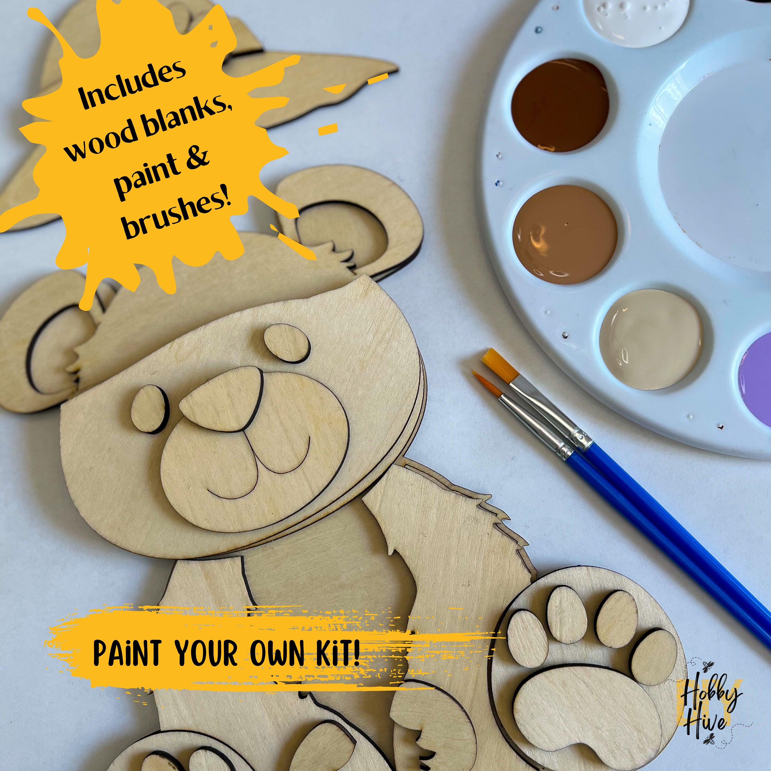 Paint Your Own Teddy Bear Interchangeable Sign