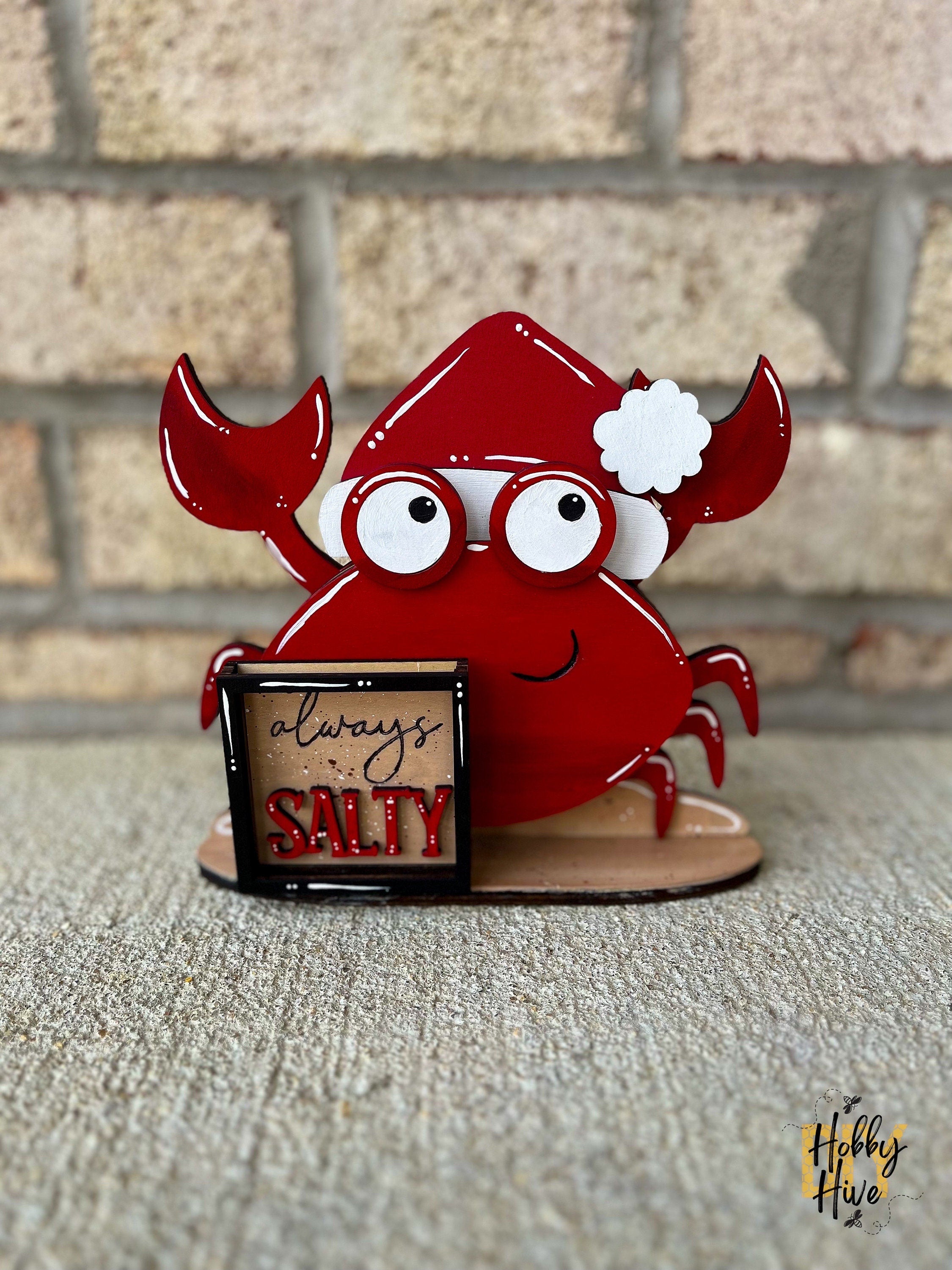 Crab Interchangeable Desk Buddy with Interchangeable Holiday Hats
