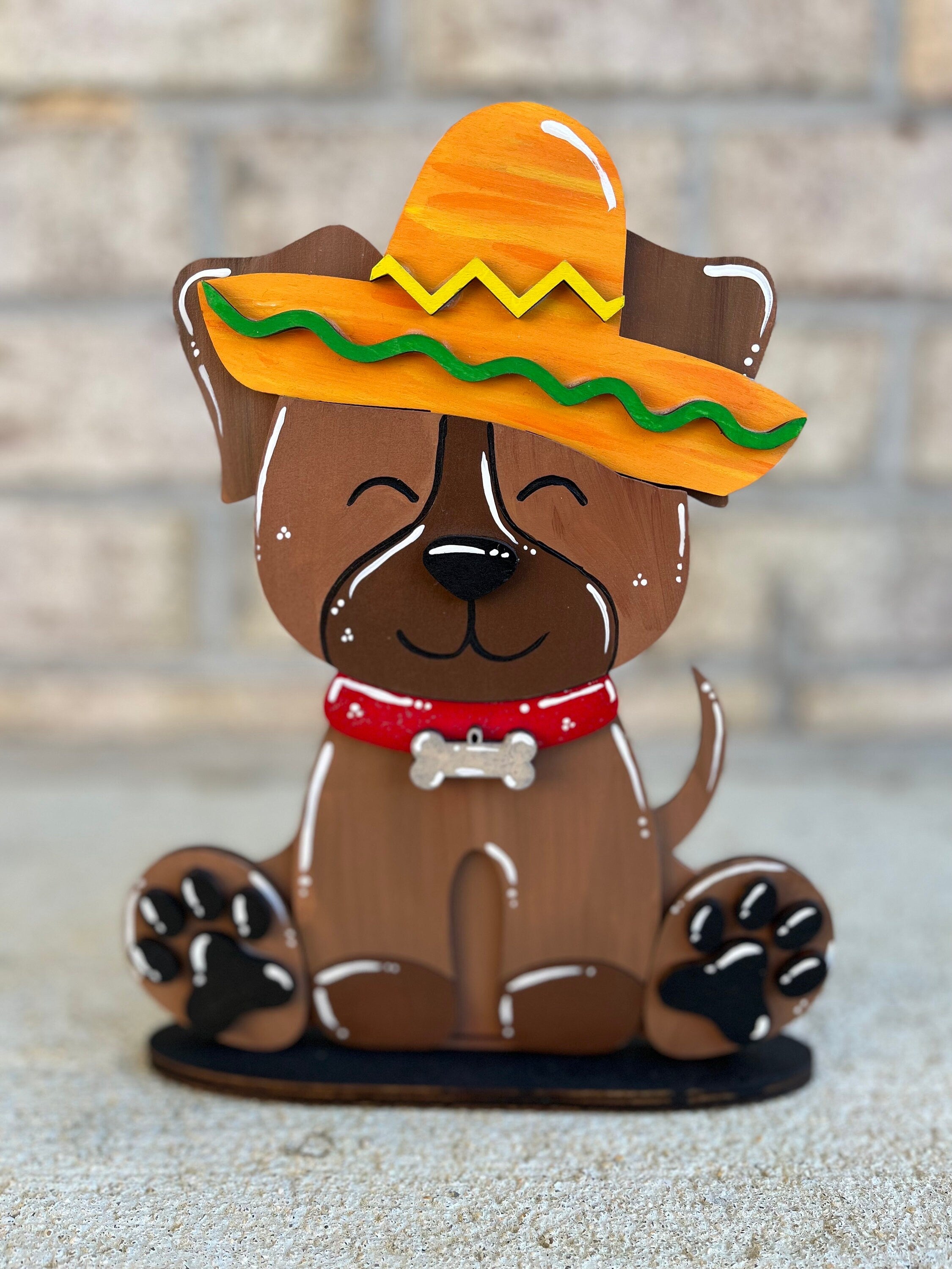 Dog Interchangeable Desk Buddy with Seasonal and Holiday Hats