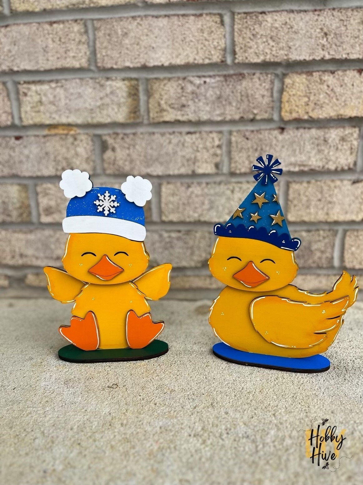 Yellow Duck Desk Buddy with Hats