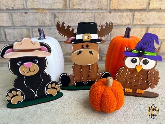 Moose Desk Buddy with Interchangeable Hats