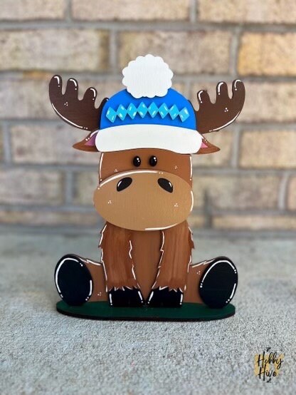 Moose Desk Buddy with Interchangeable Hats