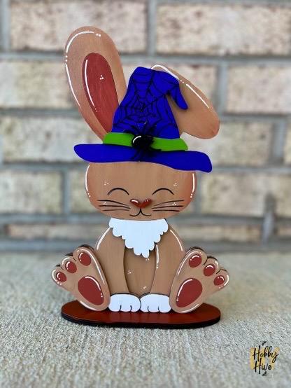Bunny Desk Buddy with Interchangeable Seasonal Hats