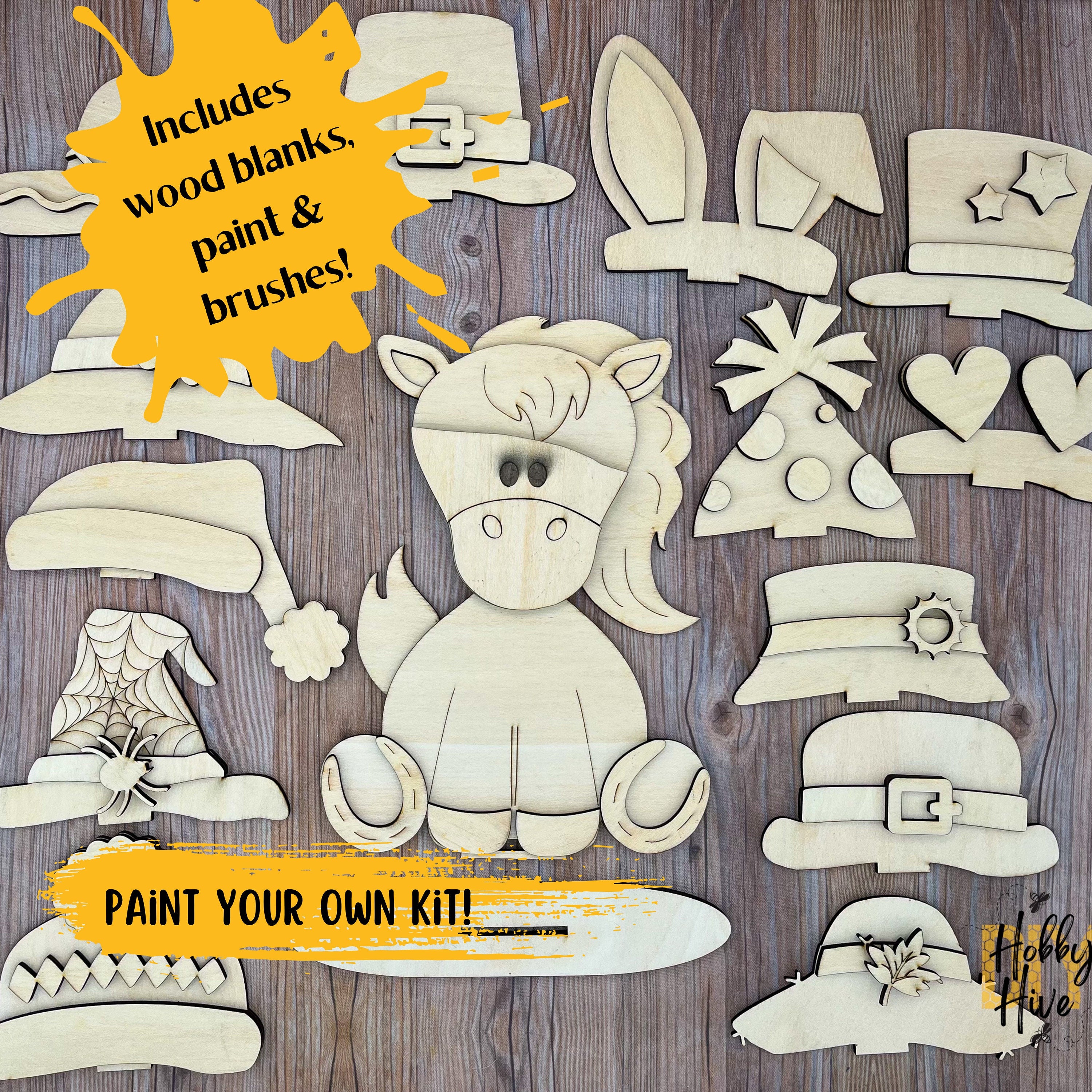 Paint Your Own Horse Interchangeable Sign