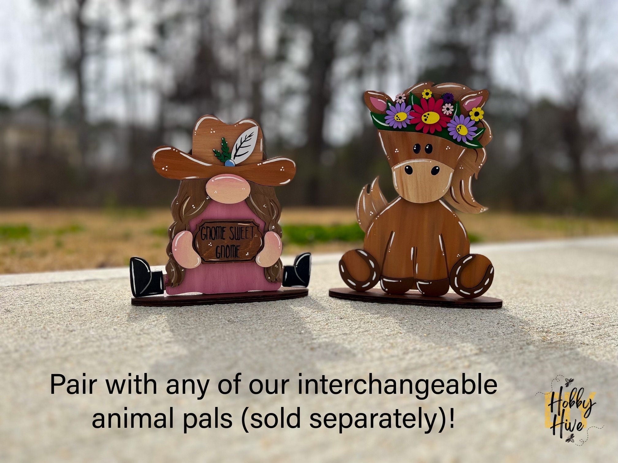 Cute Gnome Desk Buddy with Interchangeable Hats