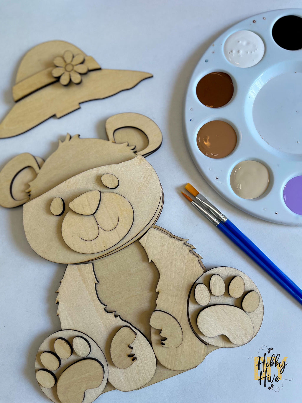 Paint Your Own Teddy Bear Interchangeable Sign