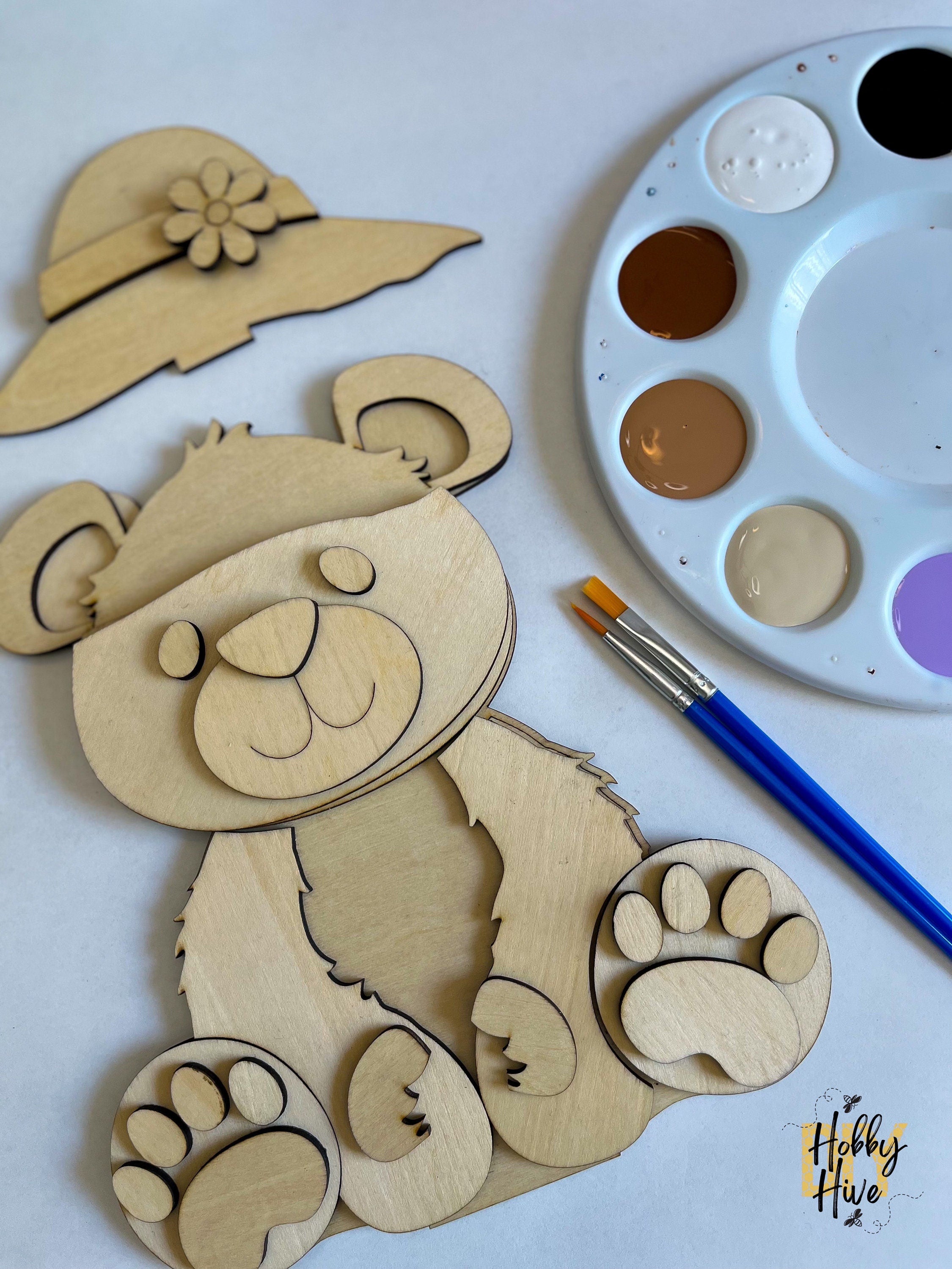 Paint Your Own Teddy Bear Interchangeable Sign