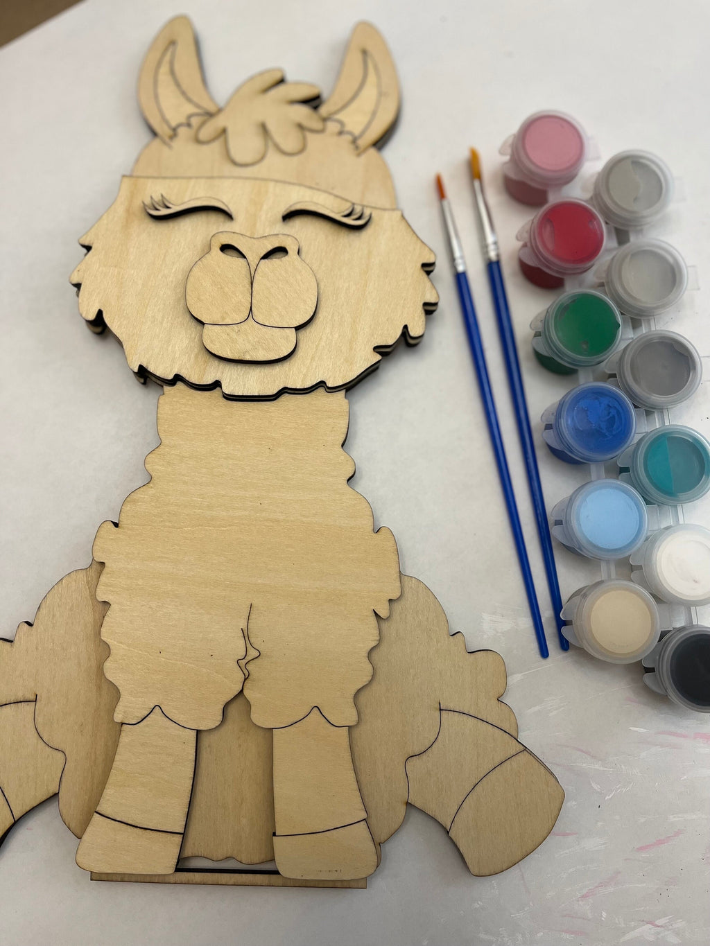 Paint Your Own Llama Interchangeable Sign