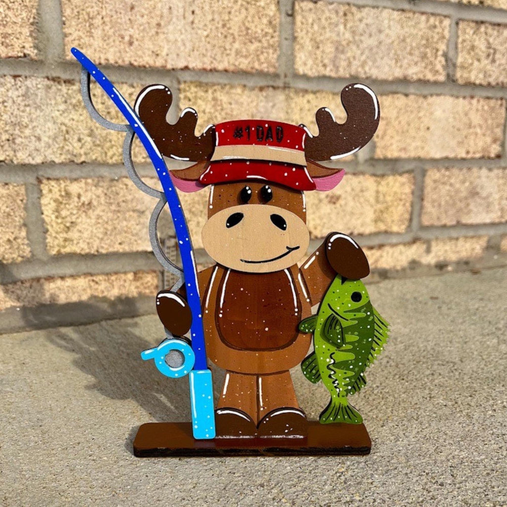 Fathers Day Gift Fishing Moose Desk Buddy