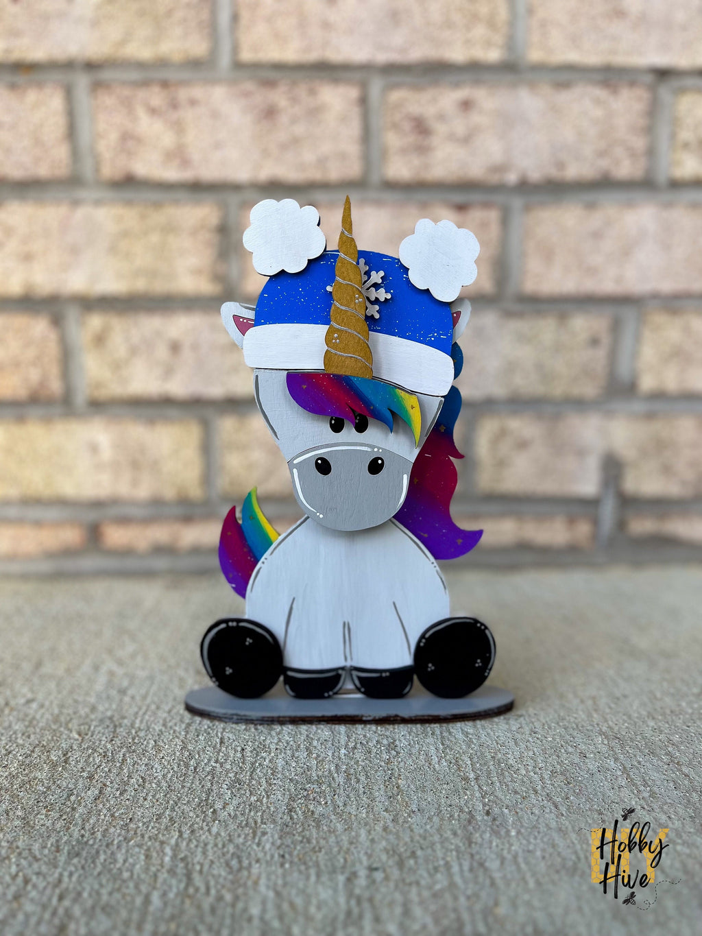 Magical Unicorn Desk Buddy with Interchangeable Hats for Decor and Gifting