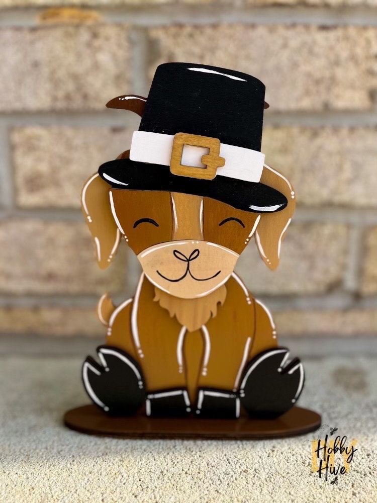 Cute Pygmy Goat Desk Pet with Interchangeable Festive Hats