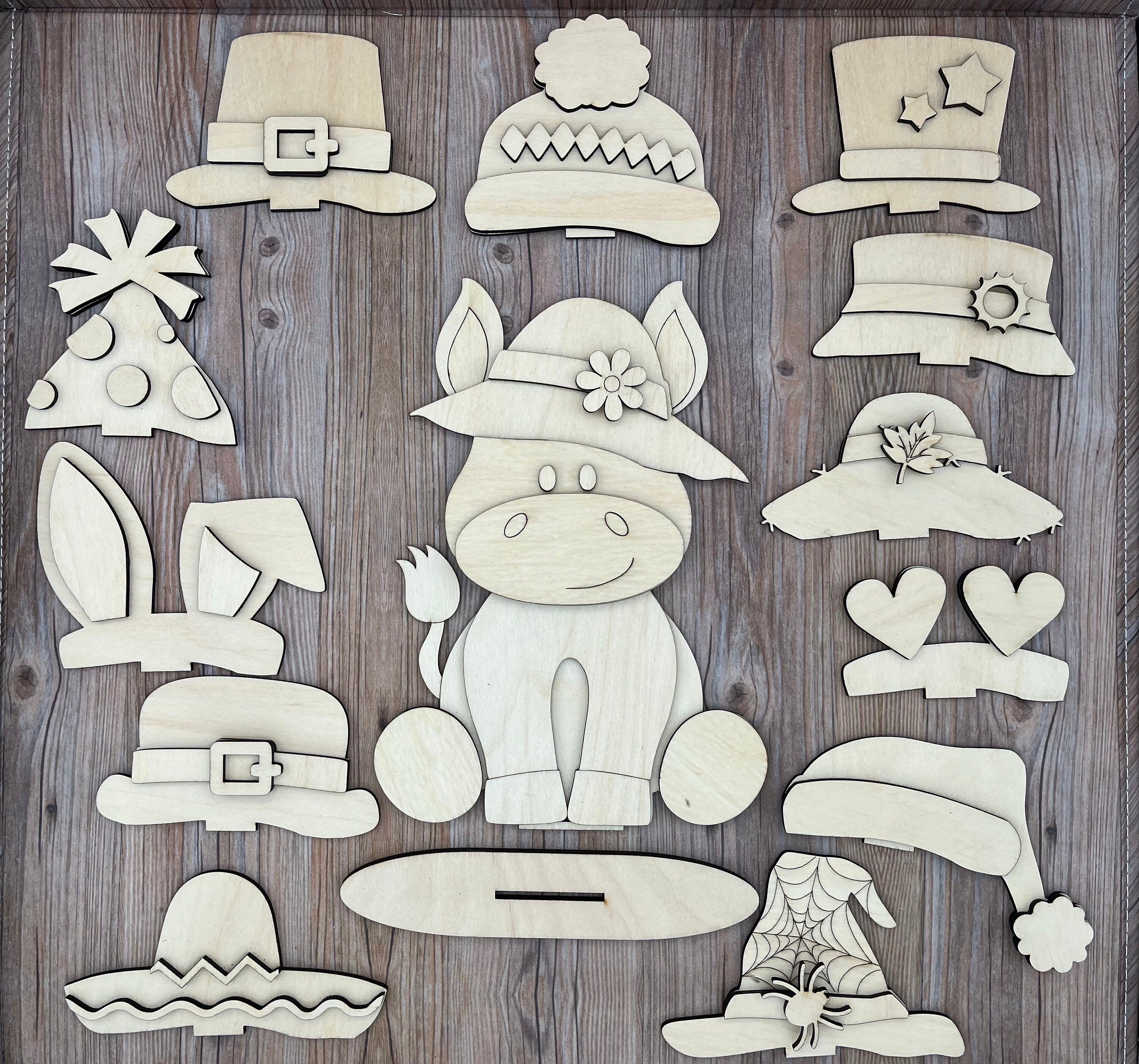 Paint Your Own Donkey Interchangeable Sign