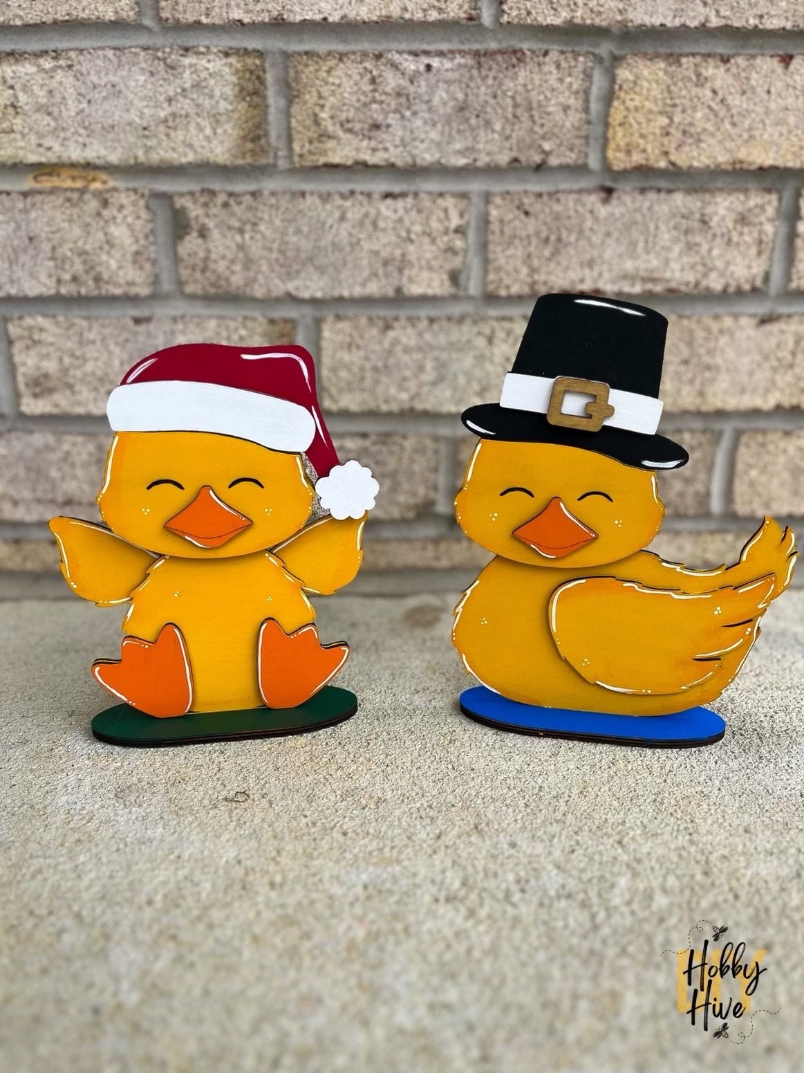 Yellow Duck Desk Buddy with Hats