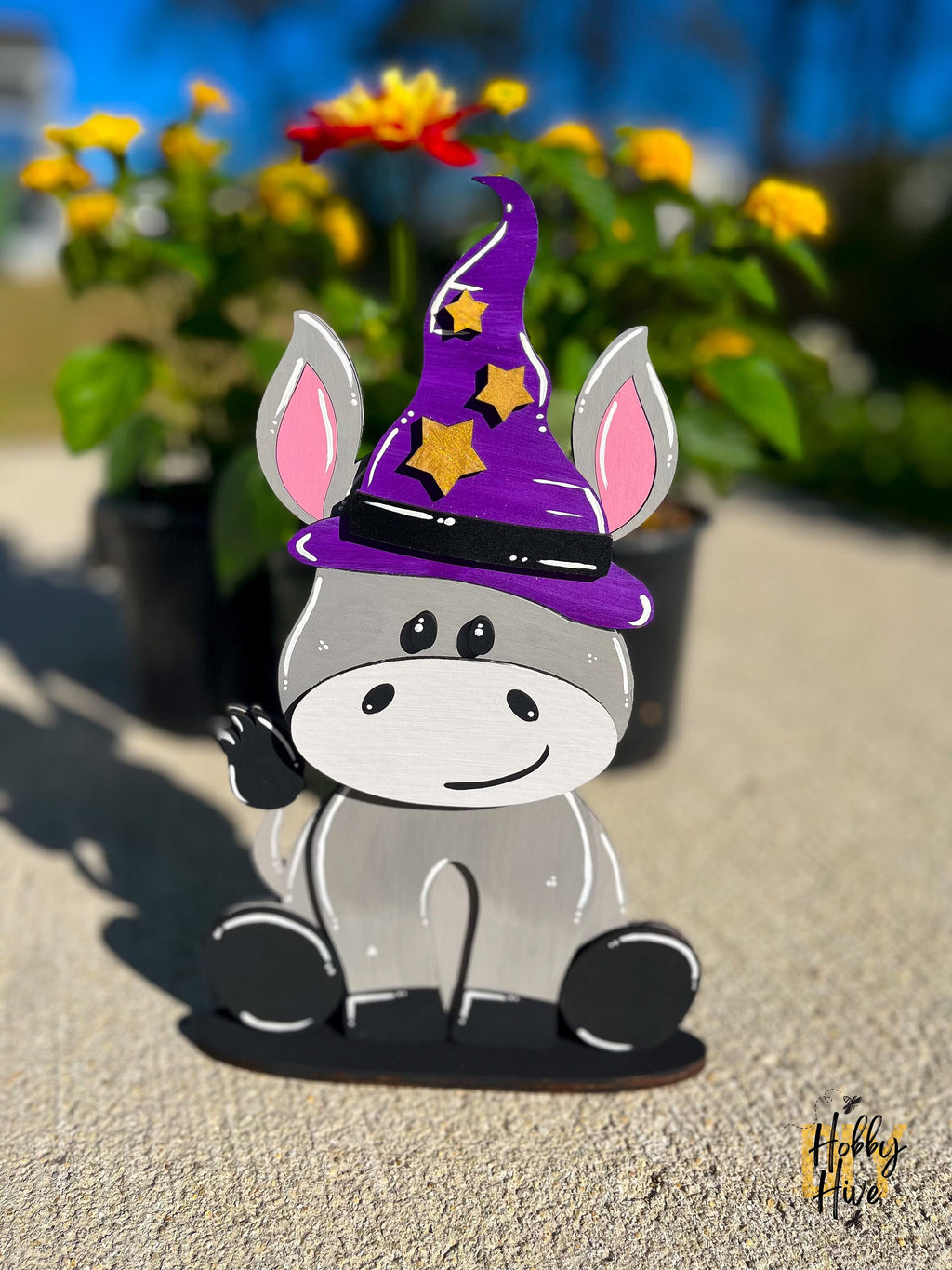 Donkey Desk Buddy with Seasonal Hats